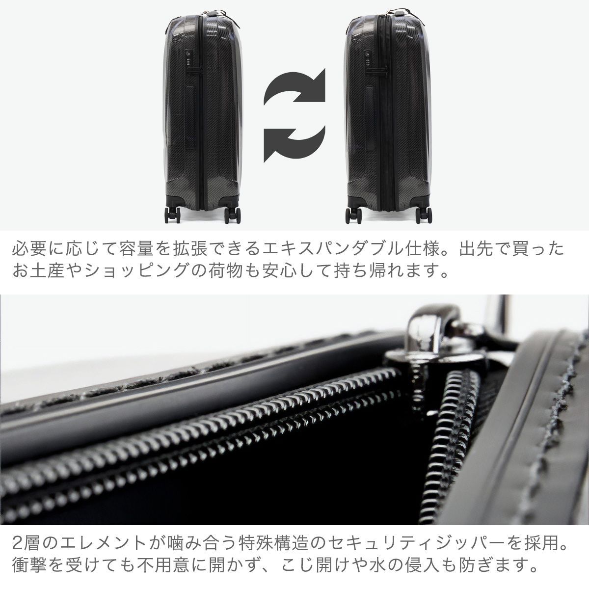 ロンカート スーツケース Mサイズ RONCATO 拡張 軽量 メンズ