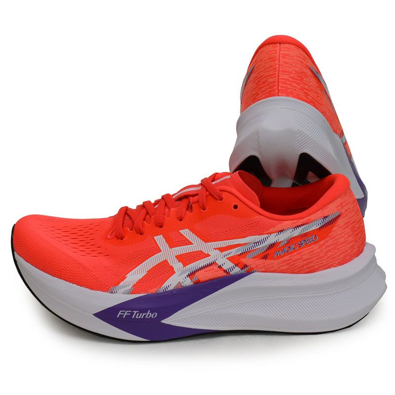 アシックス asics MAGIC SPEED 4 マジックスピード4 WOMEN レディース ランニングシューズ 25 AW 600 FlashRed White