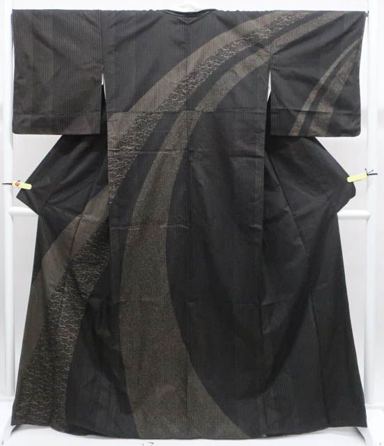 京松 大島紬 訪問着 しつけ付 正絹 身丈約168 cm 裄丈67 5 r 7 z 11 665