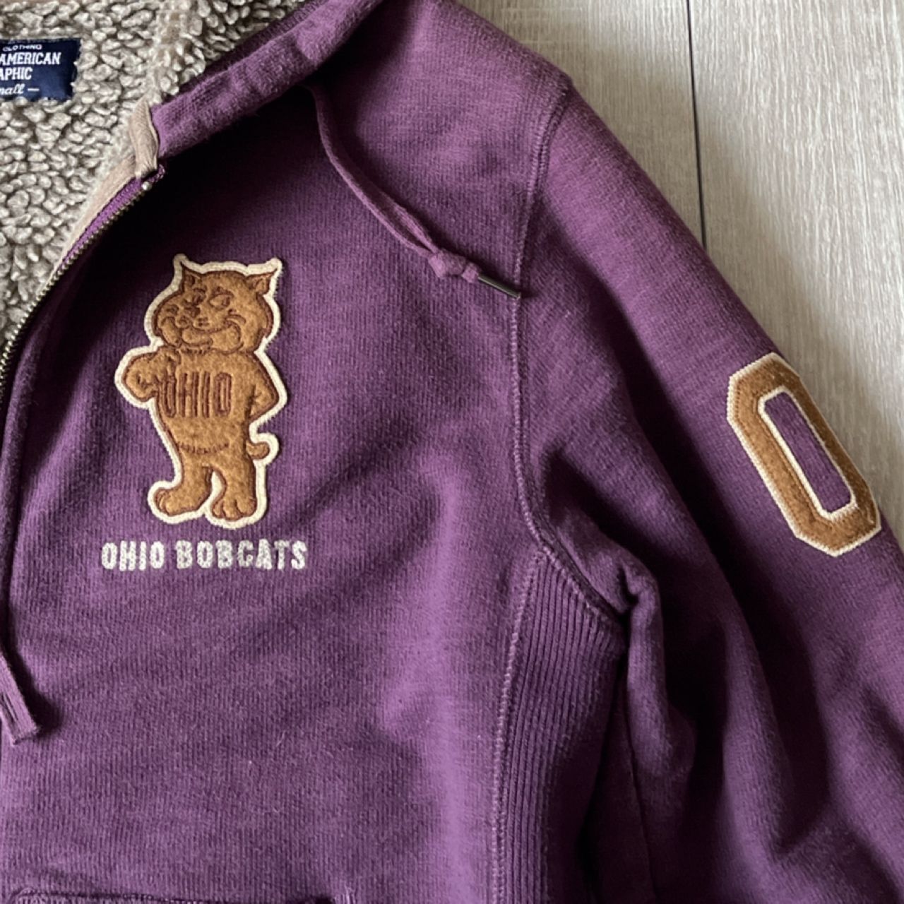 Rare Old Uniqlo Boa Lined Zip Hoodie Men's S Short Length Archive