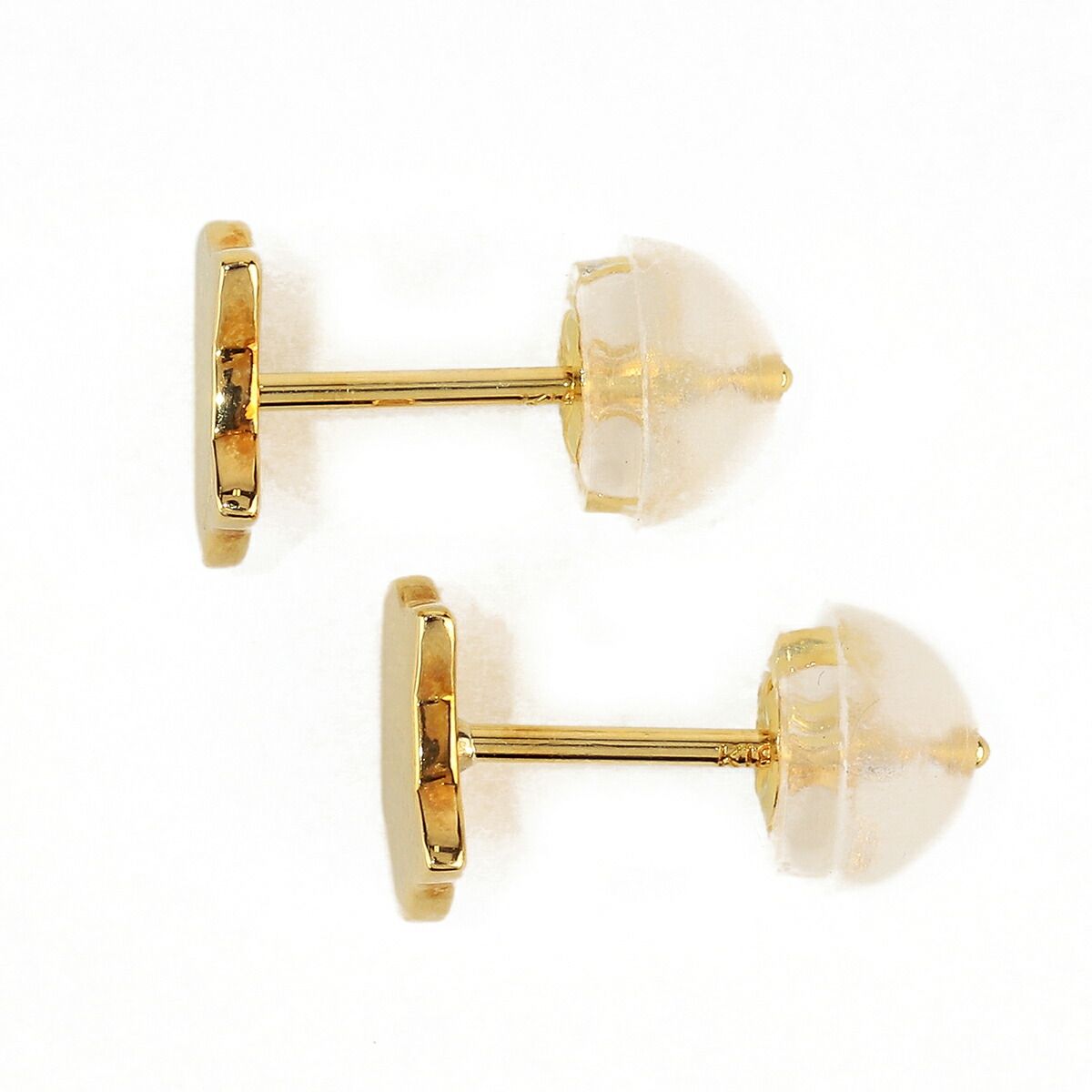 イエローゴールド K 18 YG 猫モチーフ ピアス