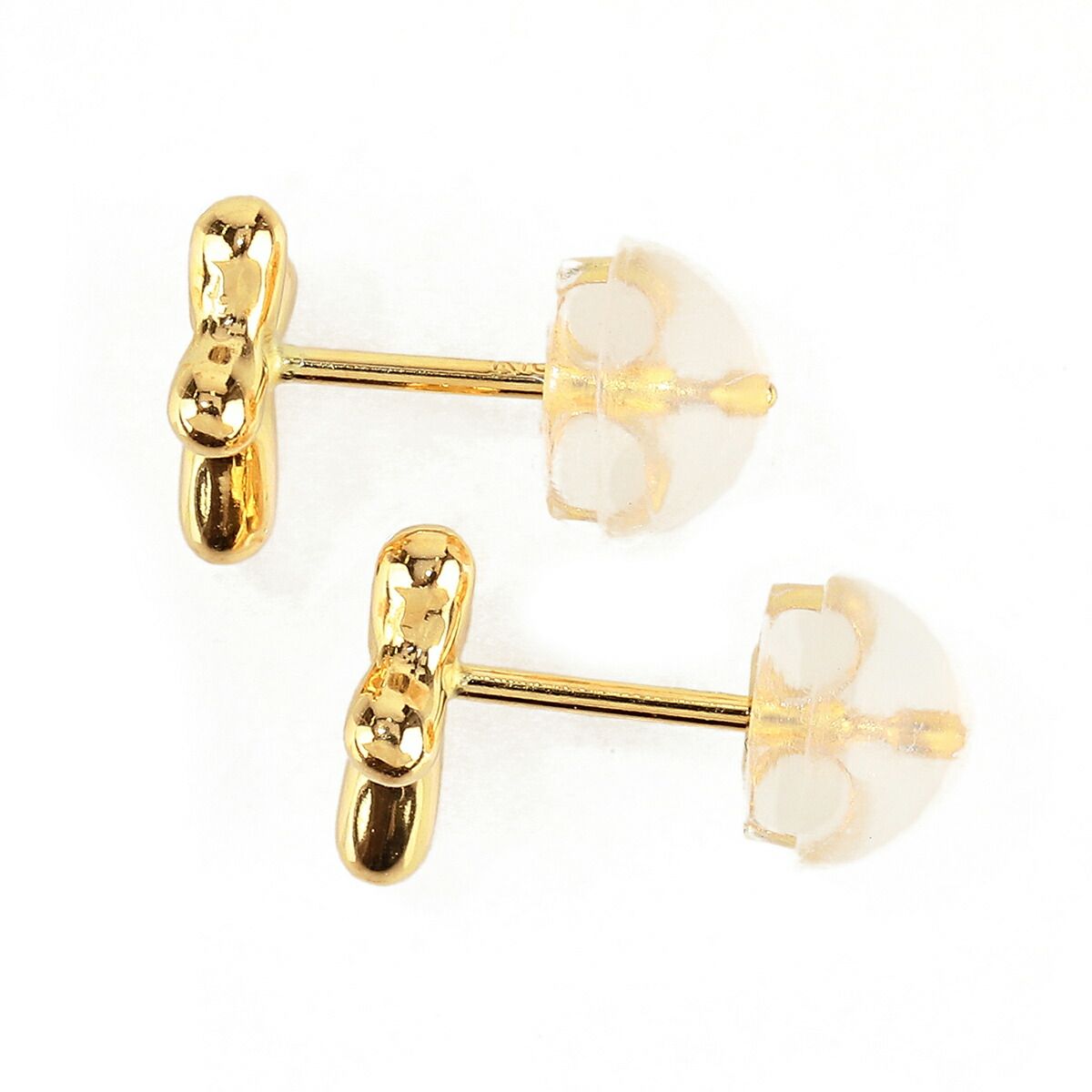 イエローゴールド K 18 YG クロスモチーフ ピアス