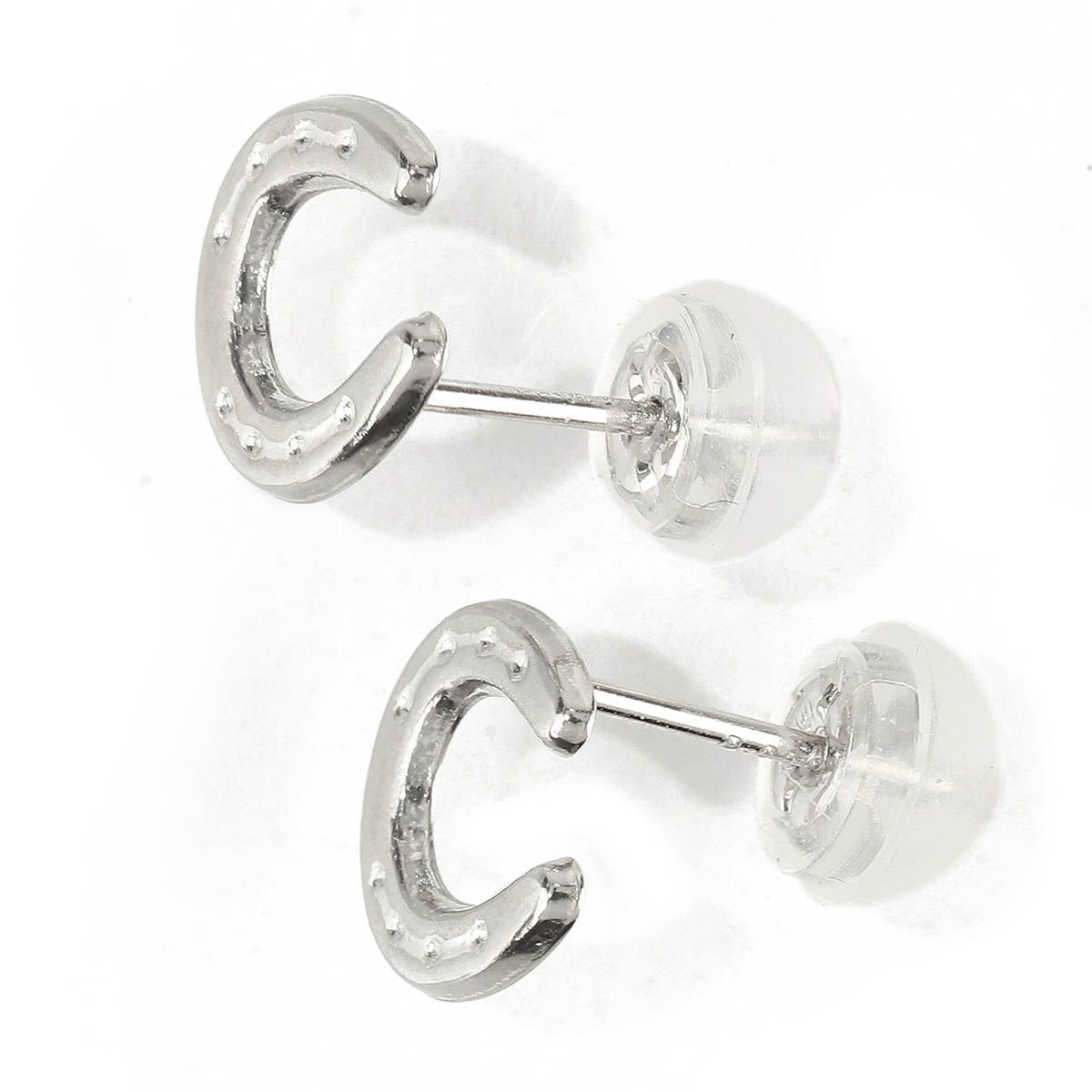 プラチナ Pt 900 馬蹄モチーフ ピアス