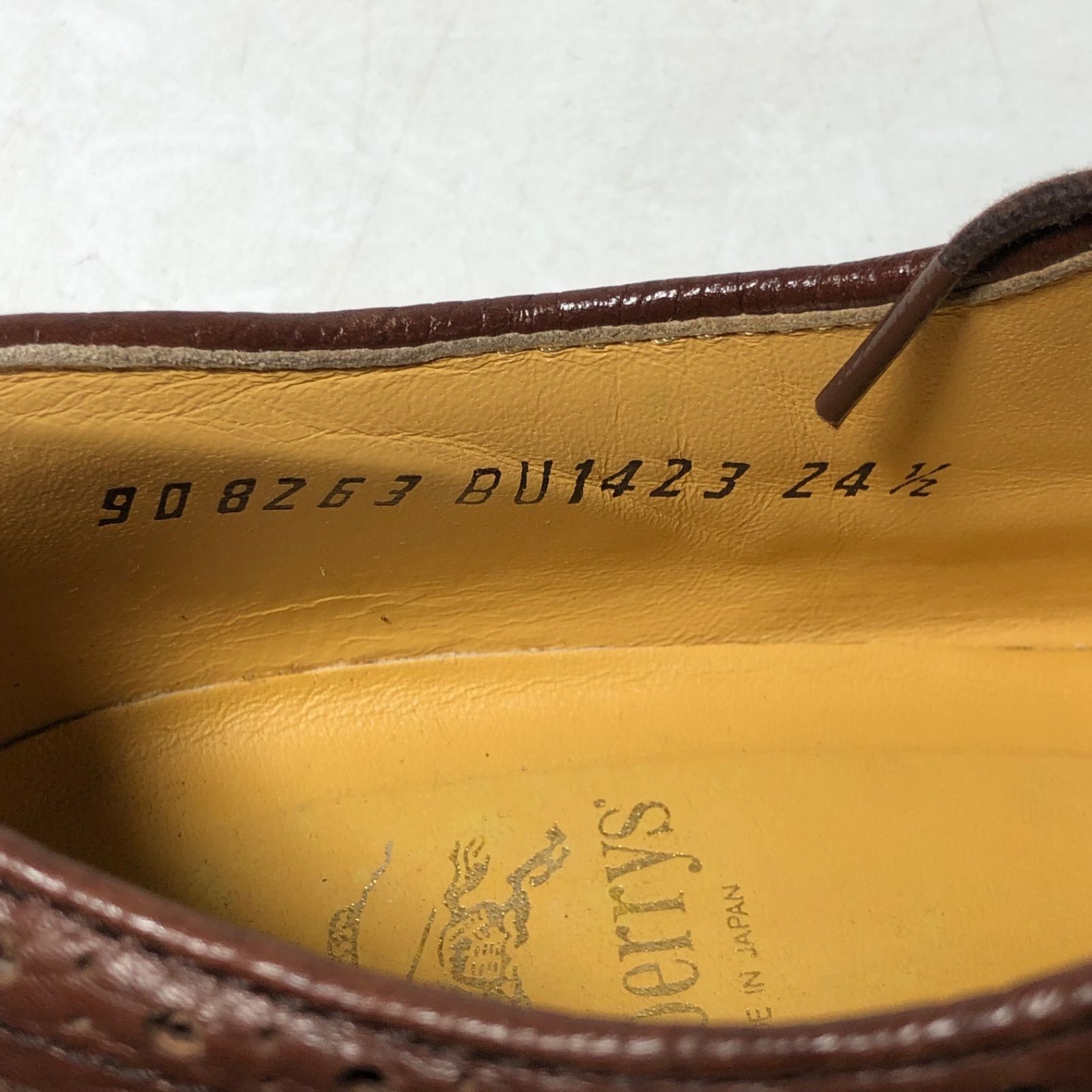 A 1110 23 5 Burberrys バーバリー ウィングチップ 靴 メンズビジネスシューズ 茶色 size 24 cm 908 263 BU 1423 ドレス ビジネスシューズ ブーツ 革靴