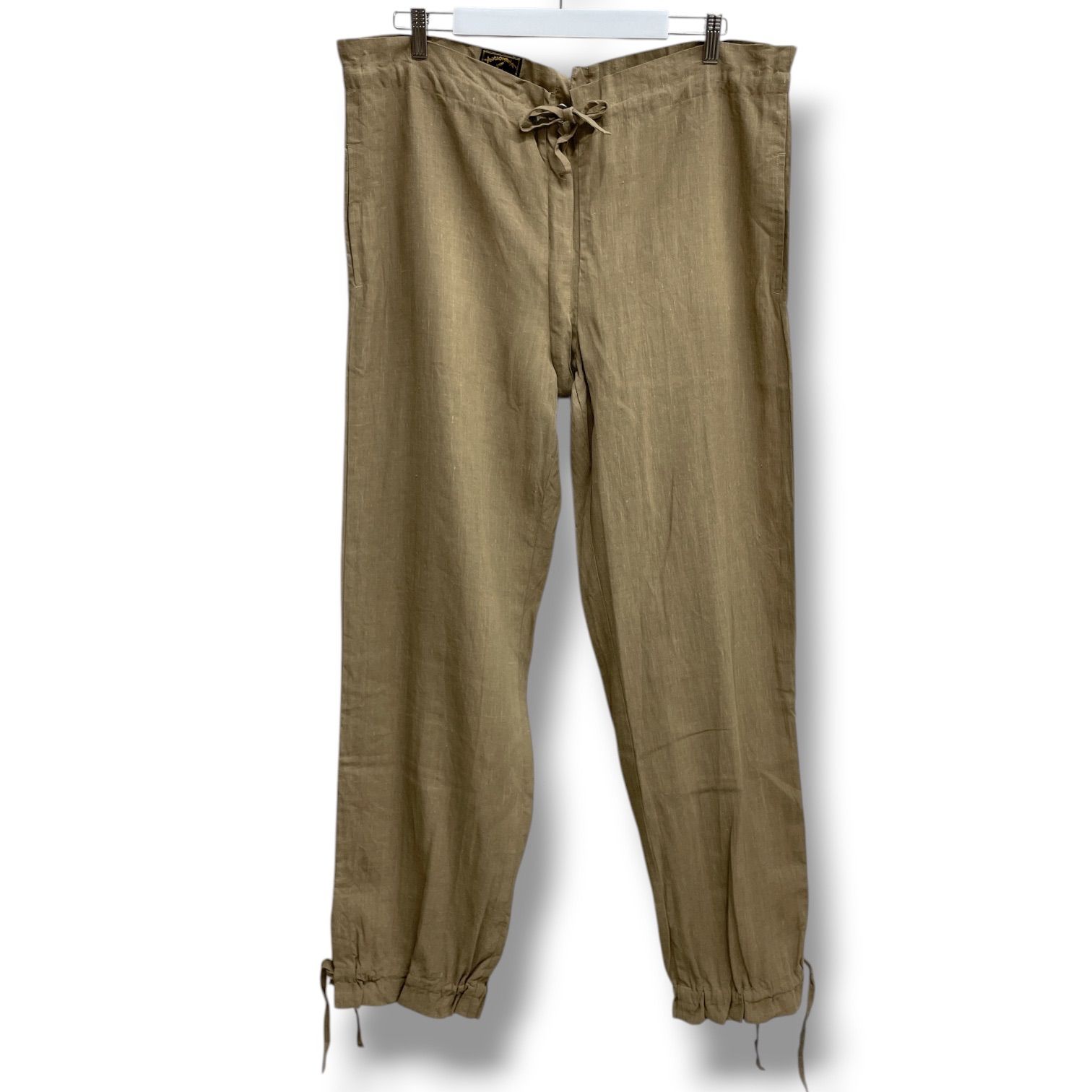 ANGLOMANIA Vivienne Westwood アングロマニア ヴィヴィアンウエストウッド ドローコード リネンパンツ イタリア製 リネン 麻 ベージュ サイズ46 メンズ 春 ゴーゴー古着久喜倉庫店 No.1374Y