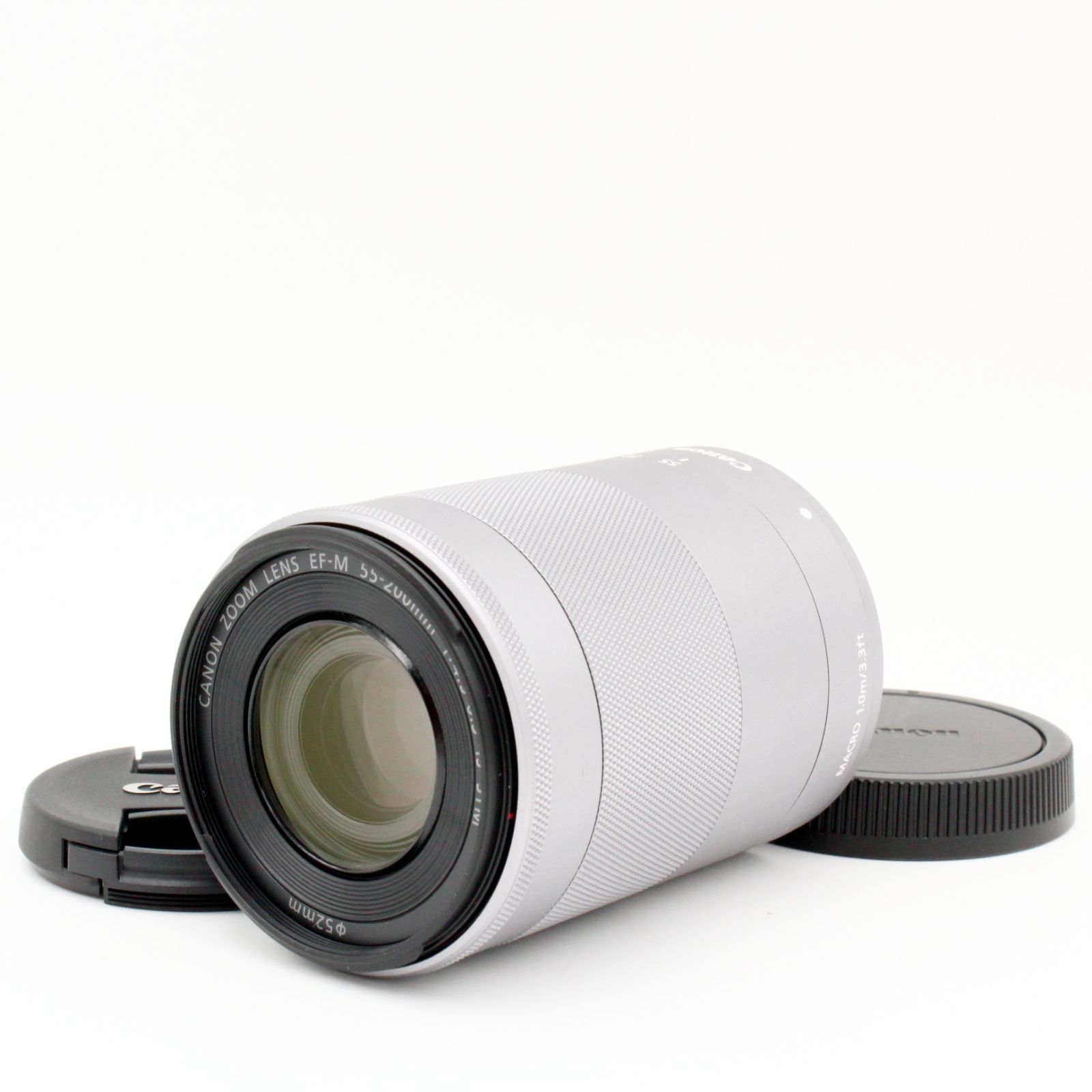 級 CANON EF-M55-200mm F4.5-6.3 IS STM シルバー 8026