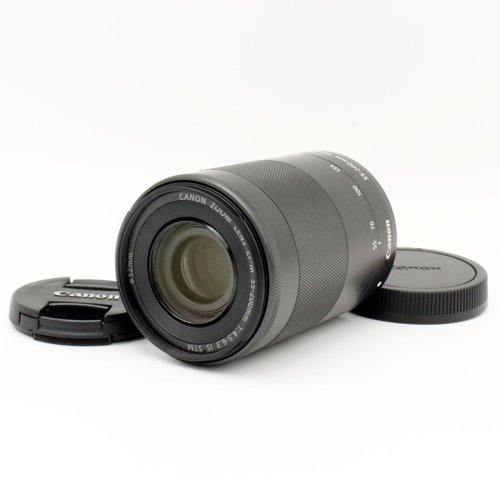 級 CANON EF-M 55-200mm F4.5-6.3 IS STM グラファイト 8018