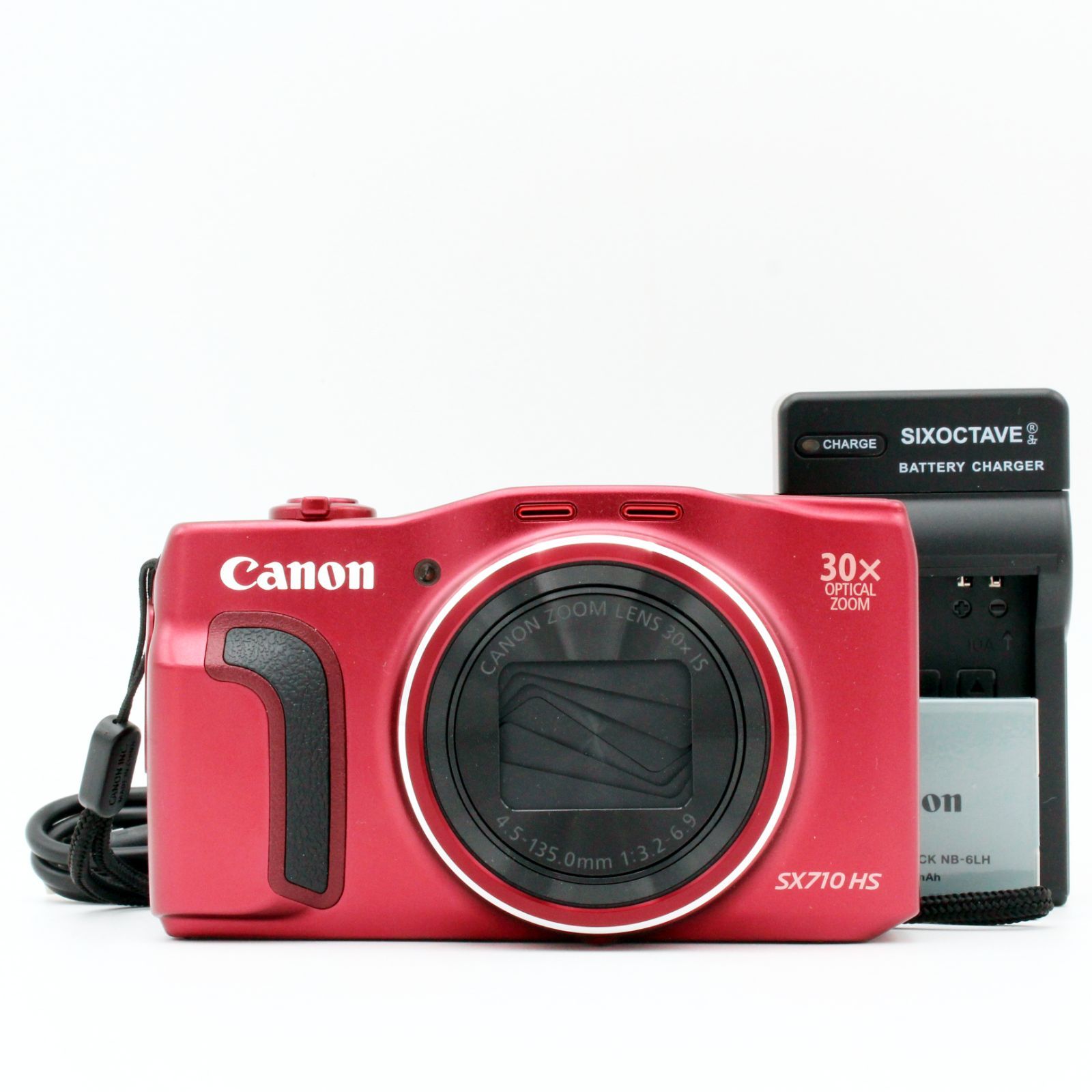 級 CANON PowerShot SX710 HS レッド 光学30倍ズーム 8009