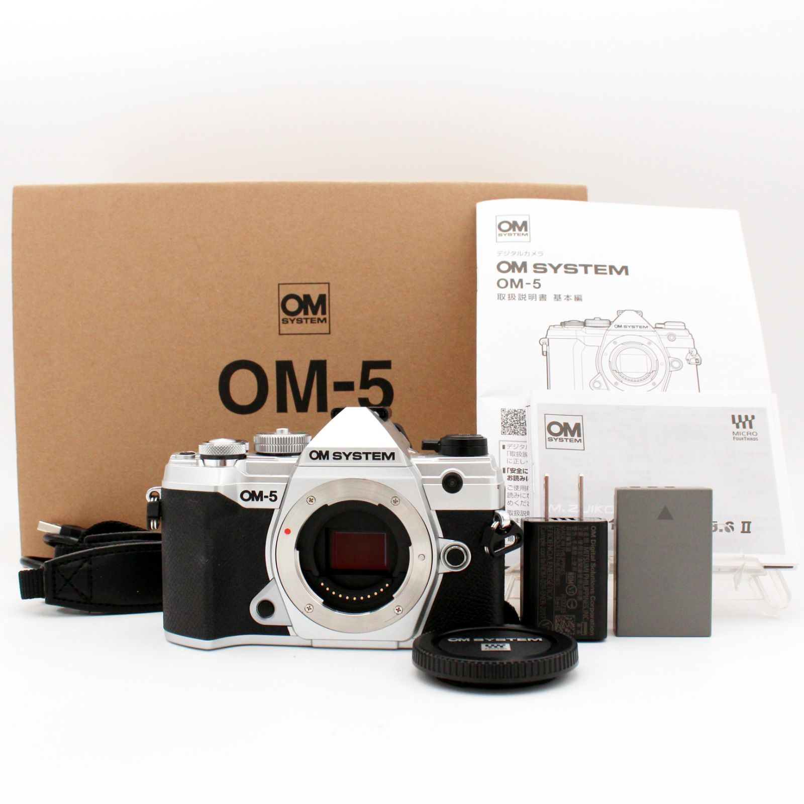 わずかシャッター数2078枚 級 OLYMPUS OM-5 ボディー シルバー 8013