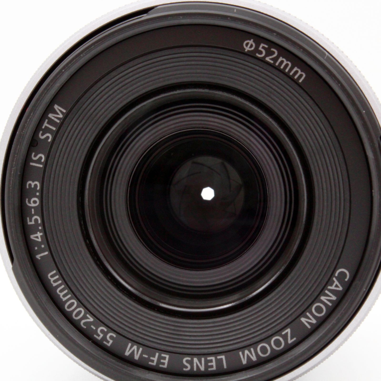 級 CANON EF-M55-200mm F4.5-6.3 IS STM シルバー 8026
