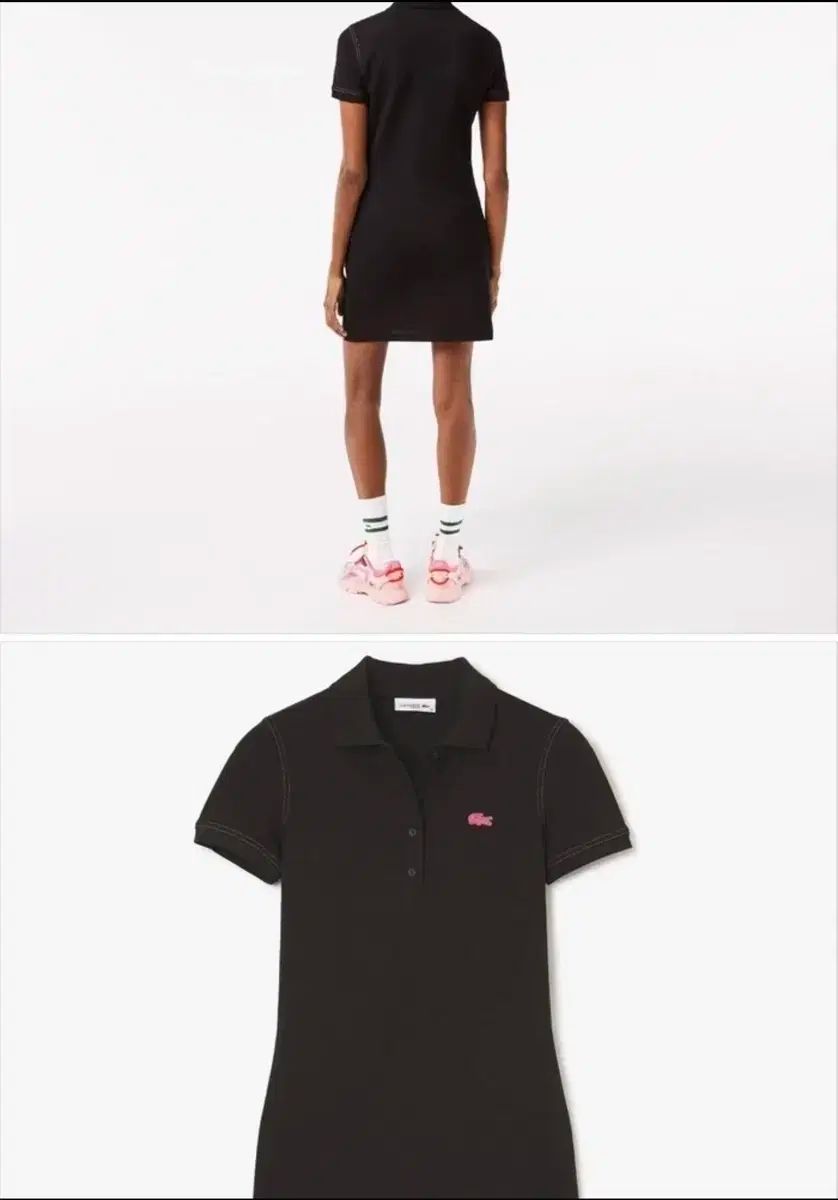 ラコステ ブラック ポロ ONE PIECE