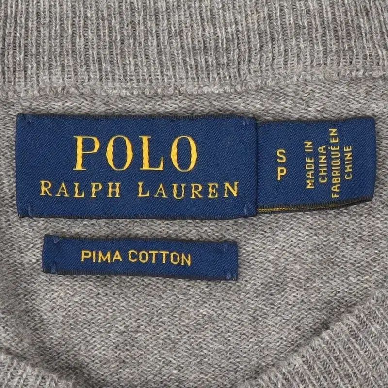  ポロラルフローレン グレー ピマコットン ラウンド カーディガン 長袖 カーディガン ボレロ アンサンブル