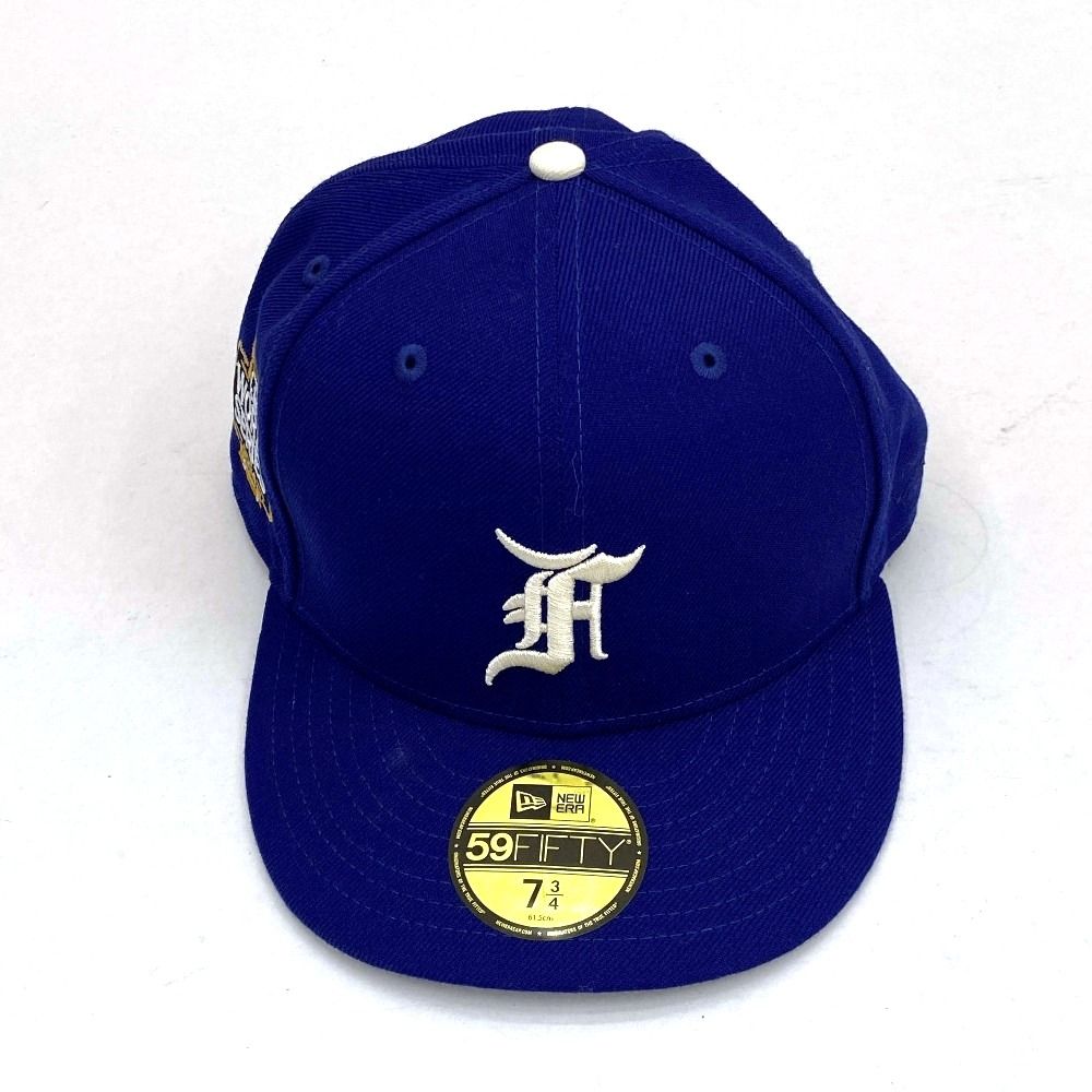 03w21959 ESSENTIALS FEAR OF GOD NEW ERA 59FIFTY CAP エッセンシャルズ フィアオブゴッド ニューエラ キャップ 帽子 7 3 4 ネイビー 紺 メンズ キャップ