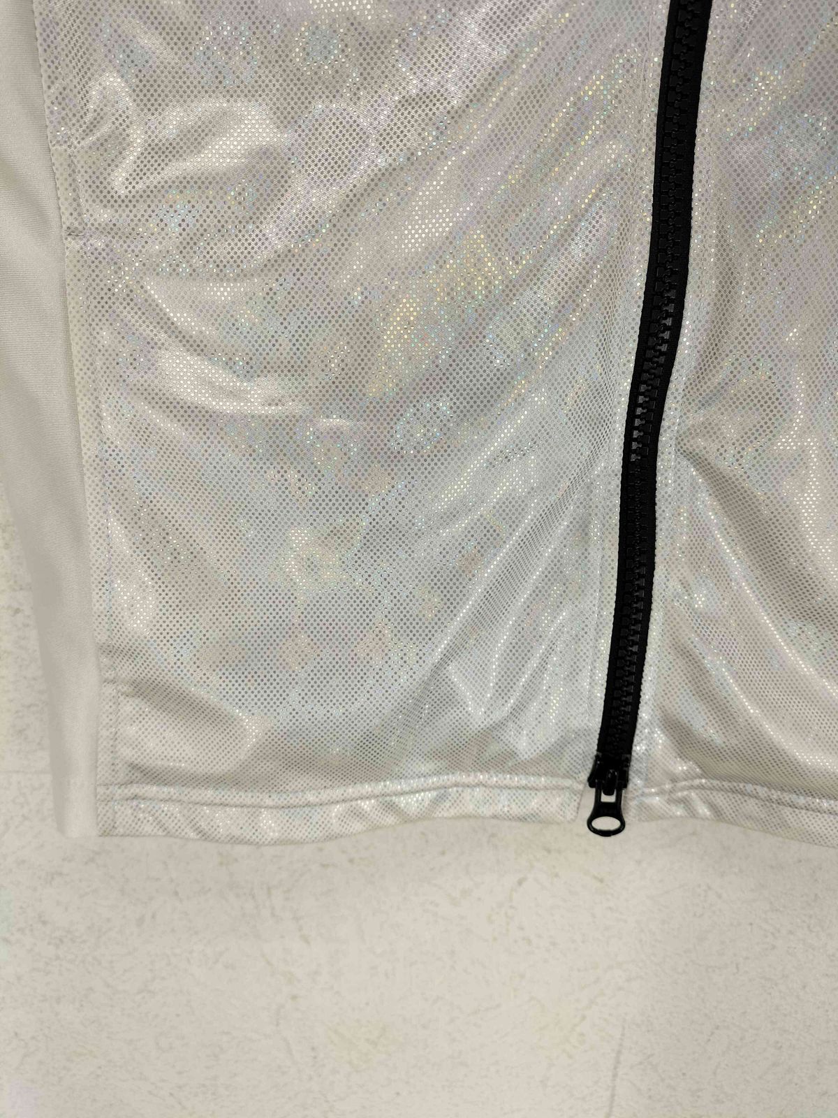 ラメデザインダブルジップトップス