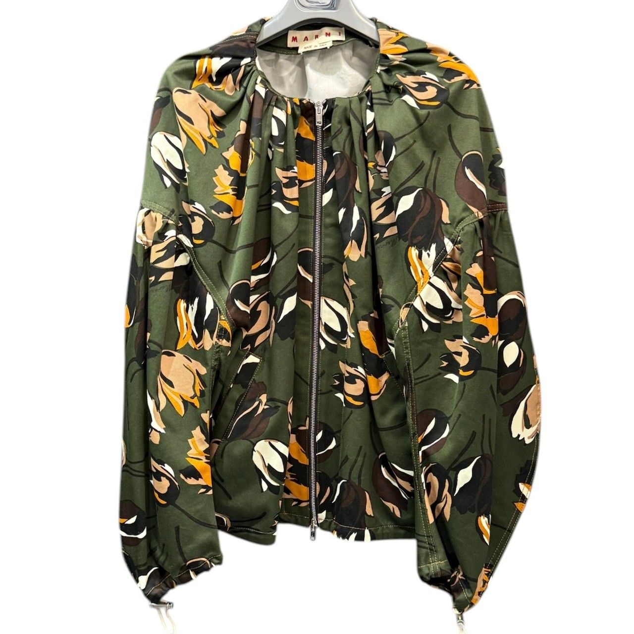 MARNI マルニ 21AW フラワープリントジップブルゾン JKJD0184A1 40 ミックス 15005 WWW_SMP1DAWEKUDUS_SCH_ID