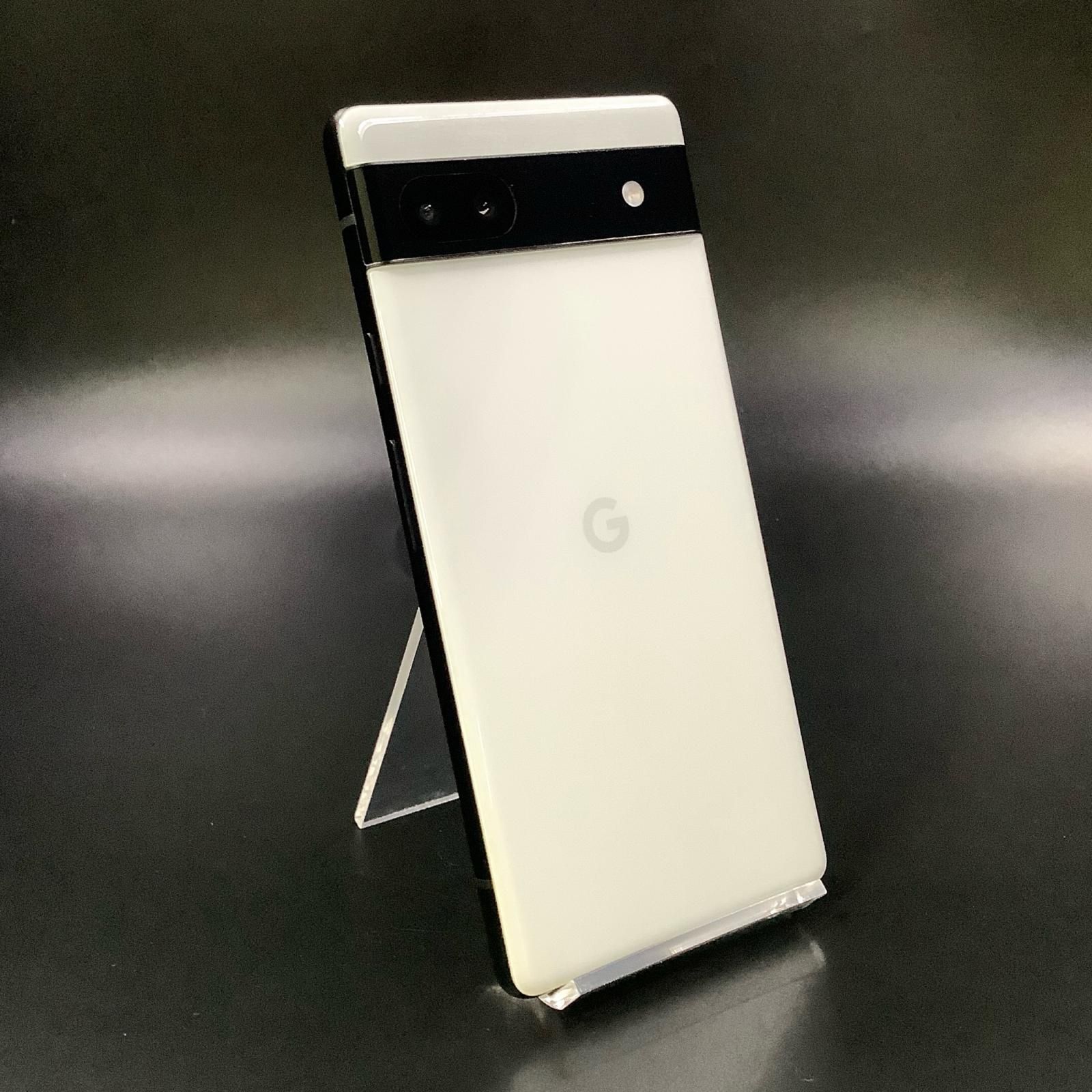Google Pixel 6a ホワイト 128GB 動作確認済み Google Pixel 6a 128GB Chalk au GB17L 白ロム 動作確認済【全額返金