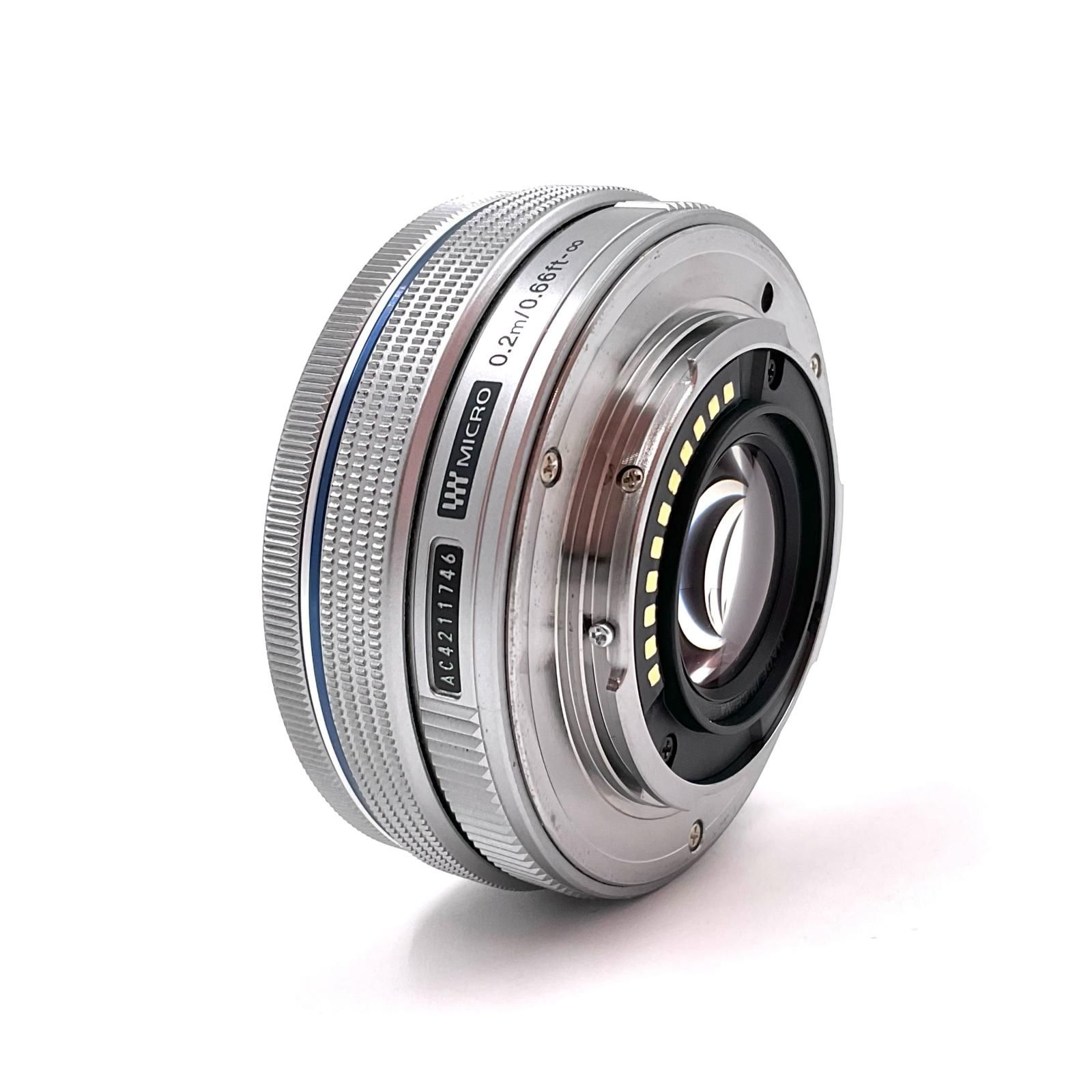 全額返金保証 最速発送 OLYMPUS M.ZUIKO DIGITAL ED 14-42mm F3.5-5.6 EZ シルバー 動作 済