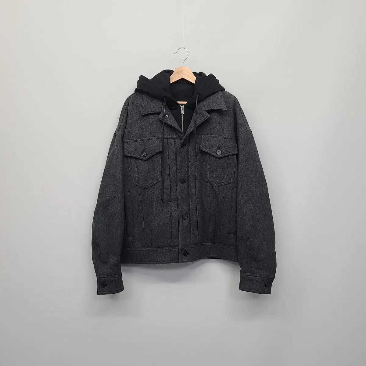 ジュン JUN J 2025 FW フード ウール ジャケット 46