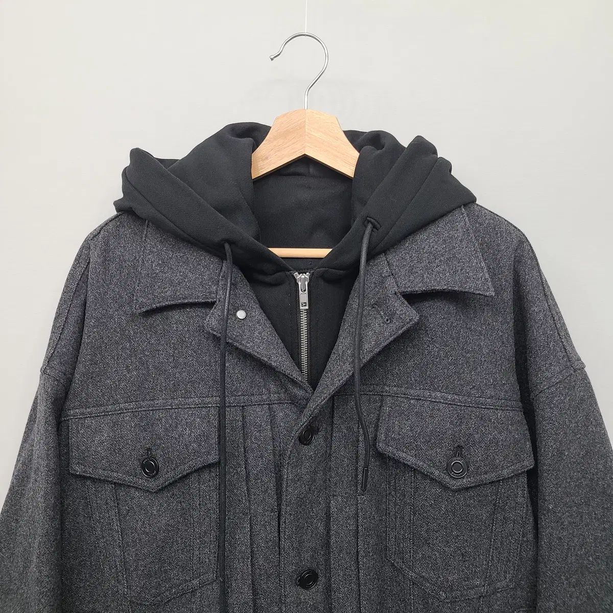 ジュン JUN J 2025 FW フード ウール ジャケット 46