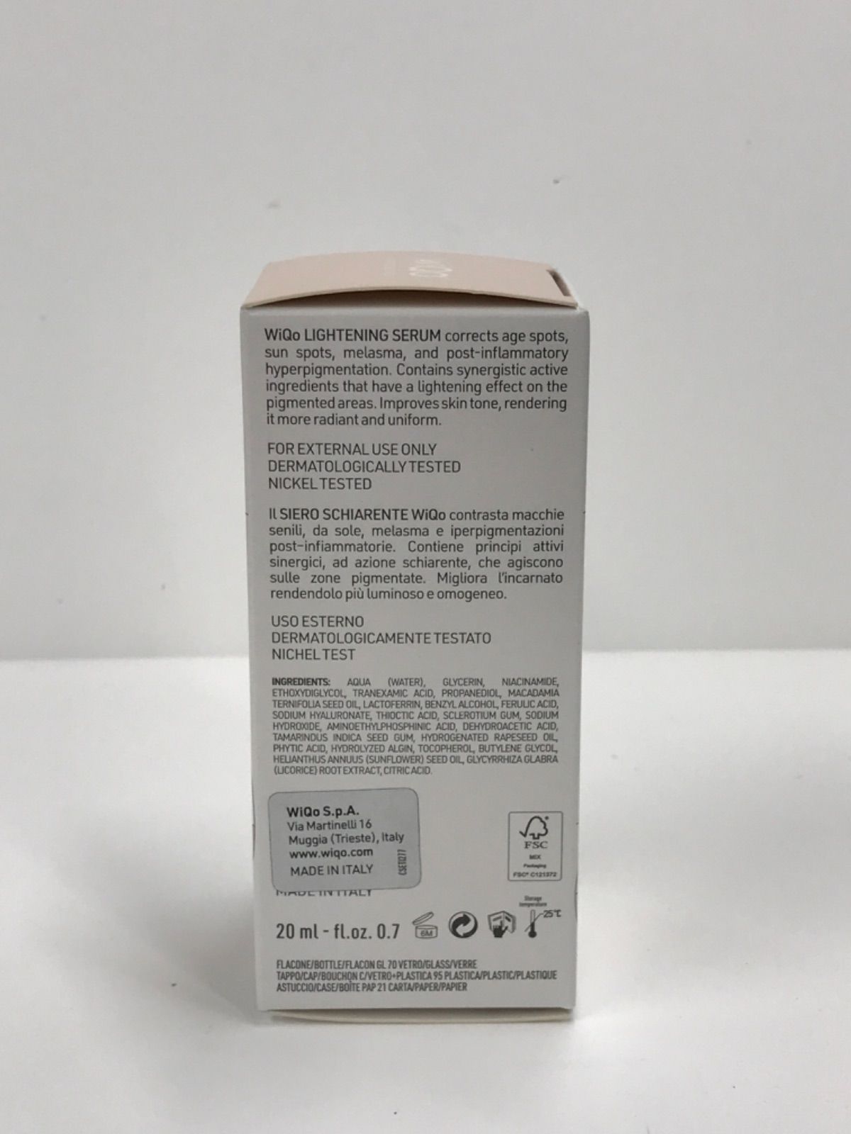  F 1813 WiQo ワイコ Lightening Serum ライトニングセラム 20 ml 使用期限 202708 美容液 スキンケア 基礎化粧品