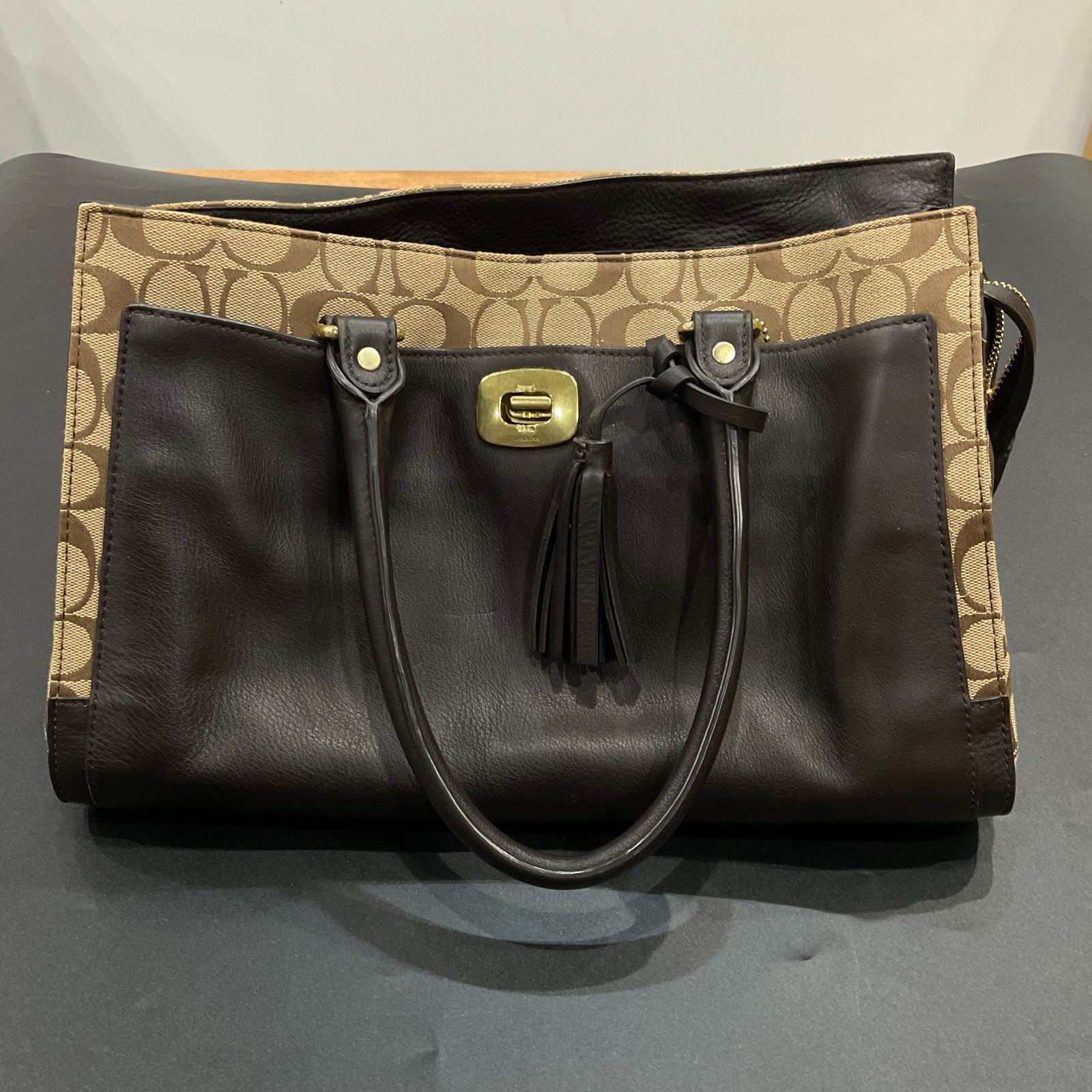 コーチ レザー ハンドバッグ