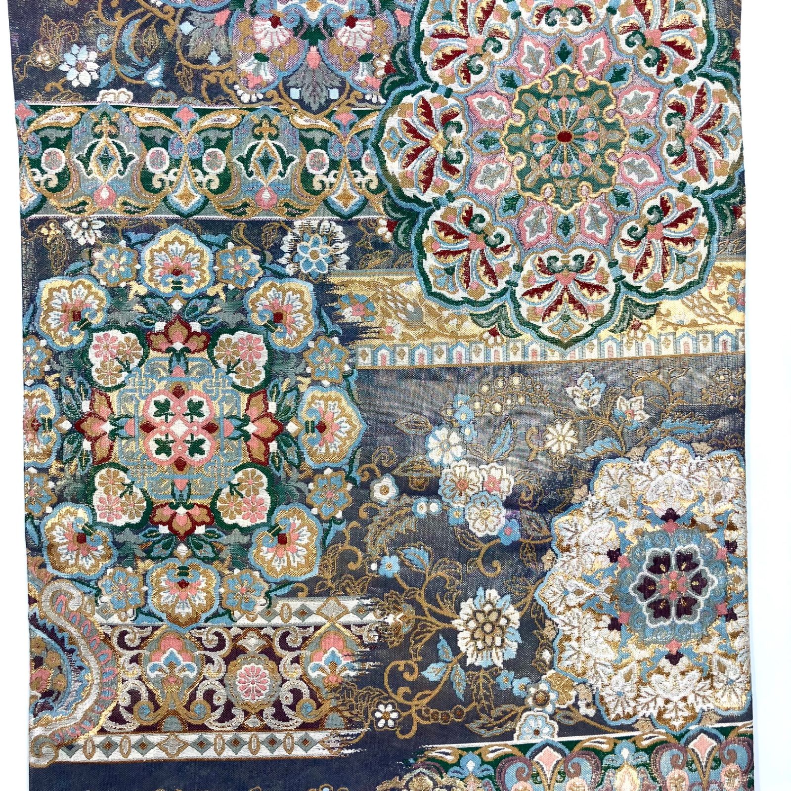 袋帯 正倉院文様 華文 金糸