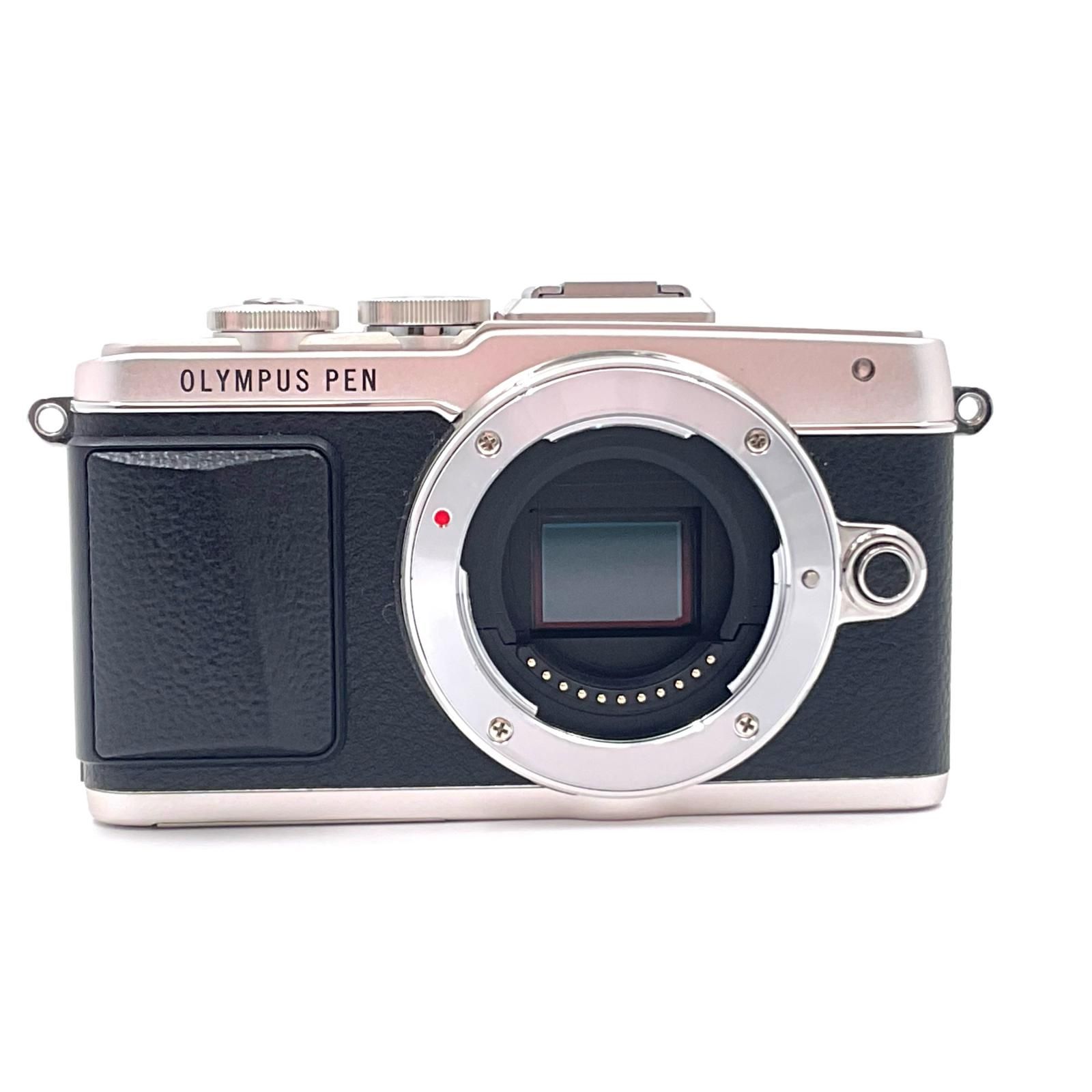 全額返金保証 最速発送 OLYMPUS デジタル一眼 PEN Lite E-PL7 ボディ シルバー 動作 済