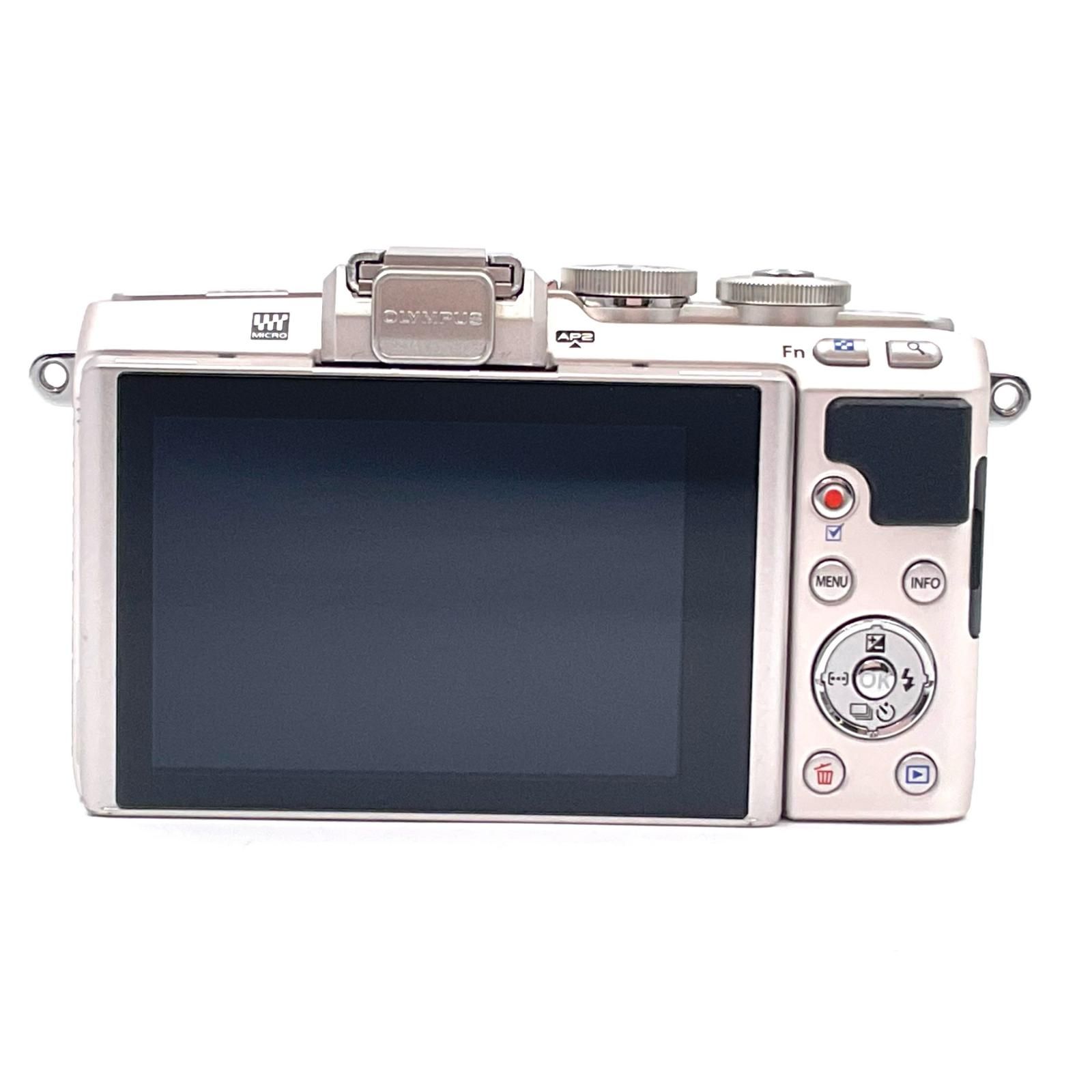 全額返金保証 最速発送 OLYMPUS デジタル一眼 PEN Lite E-PL7 ボディ シルバー 動作 済