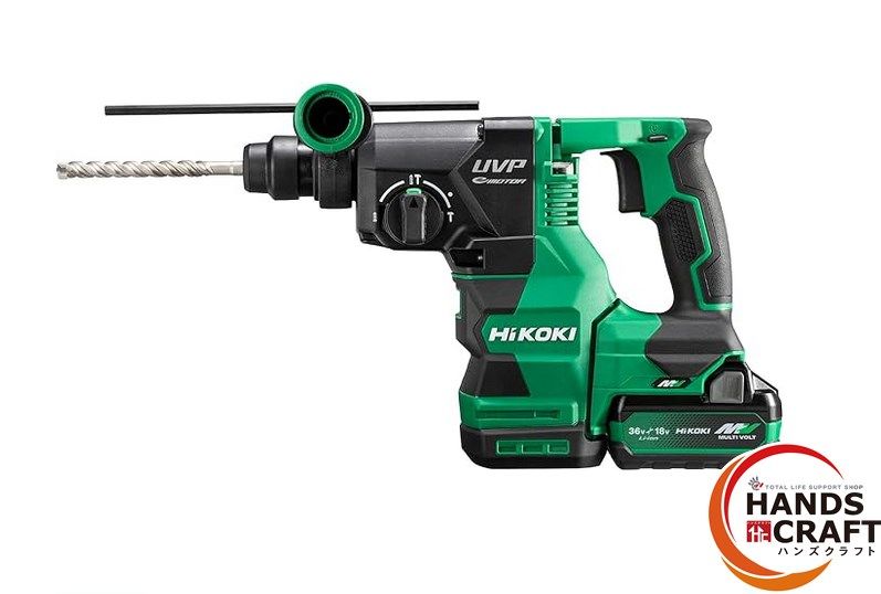 ハイコーキ HIKOKI 28 mmコードレスロータリハンマドリル 2 XPZ 36 V バッテリ 充電器付 ビット