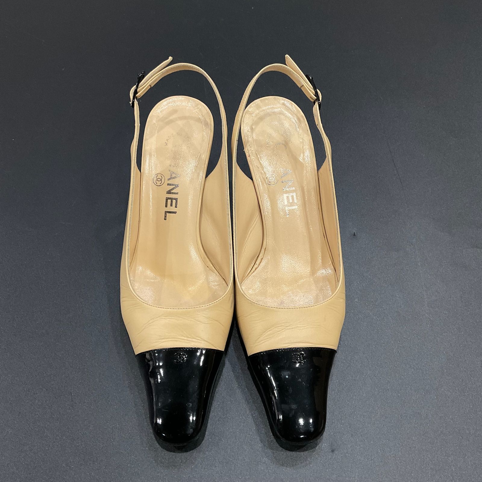 シャネル フラットパンプス