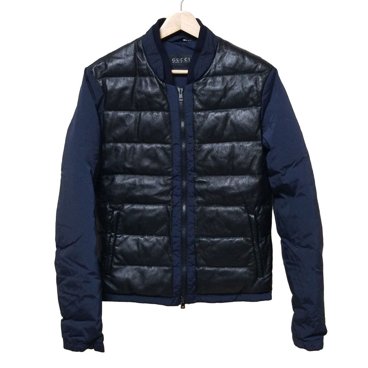 一瞬セール「希少」GUCCI YANKEES ダウンジャケット GUCCI グッチ NYヤンキース コラボ ダウンコート 刺繍 花柄 36