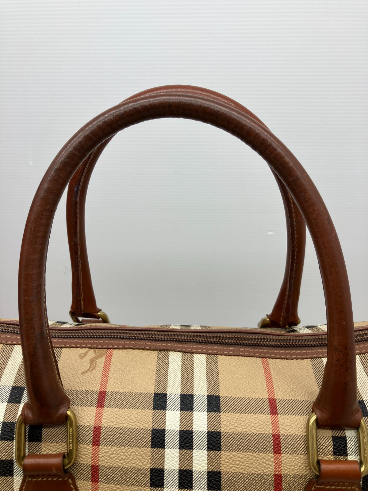 ノバチェック ミニボストンバッグ