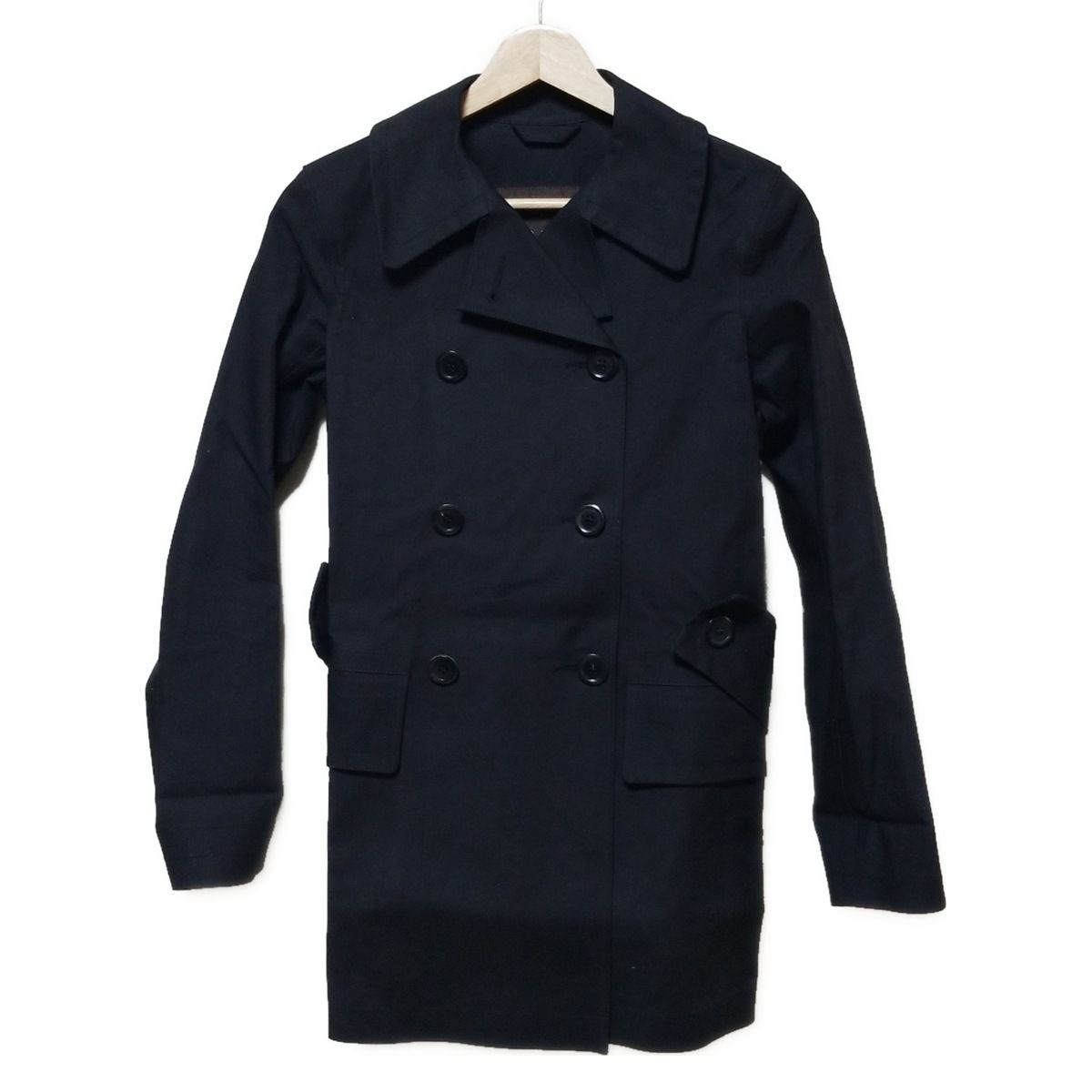 LOUIS VUITTON ルイヴィトン トレンチコート サイズ34 S レディース - 黒 長袖 春 秋