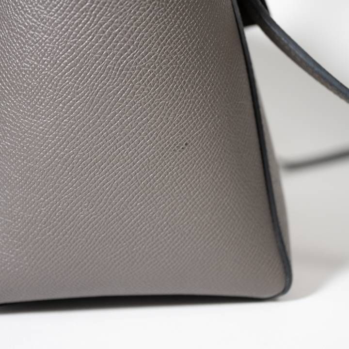 CELINE セリーヌ ベルトバッグ マイクロ グレー ゴールド金具