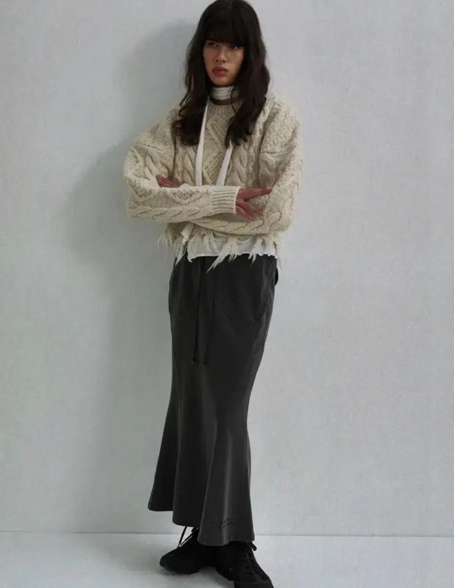 s e o チャンキー ケーブル セーター