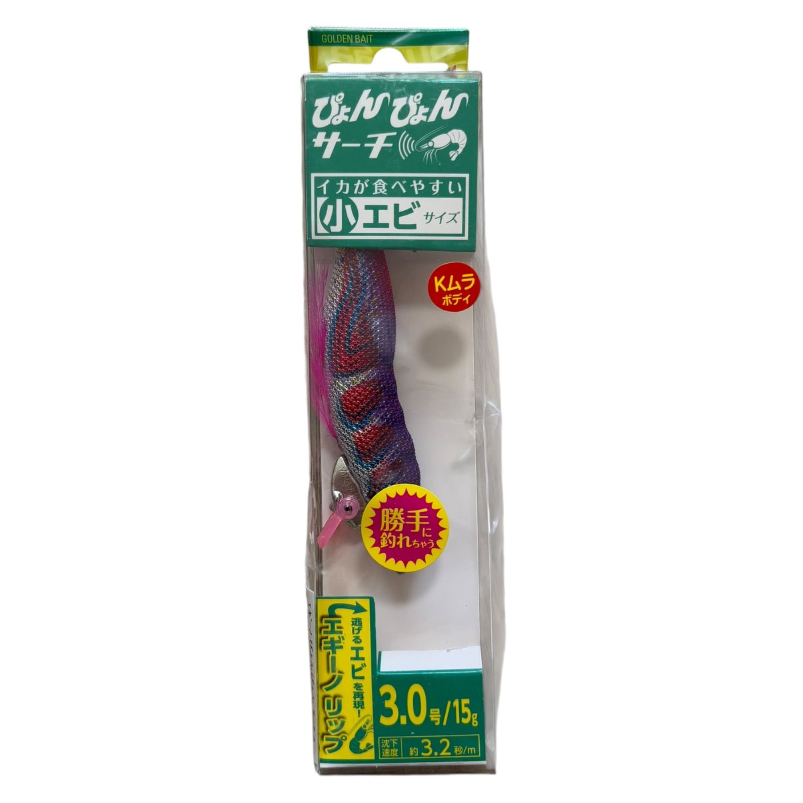WJ87 ヤマシタ エギーノ ぴょんぴょんサーチ 小エビ 3.0号 15g K