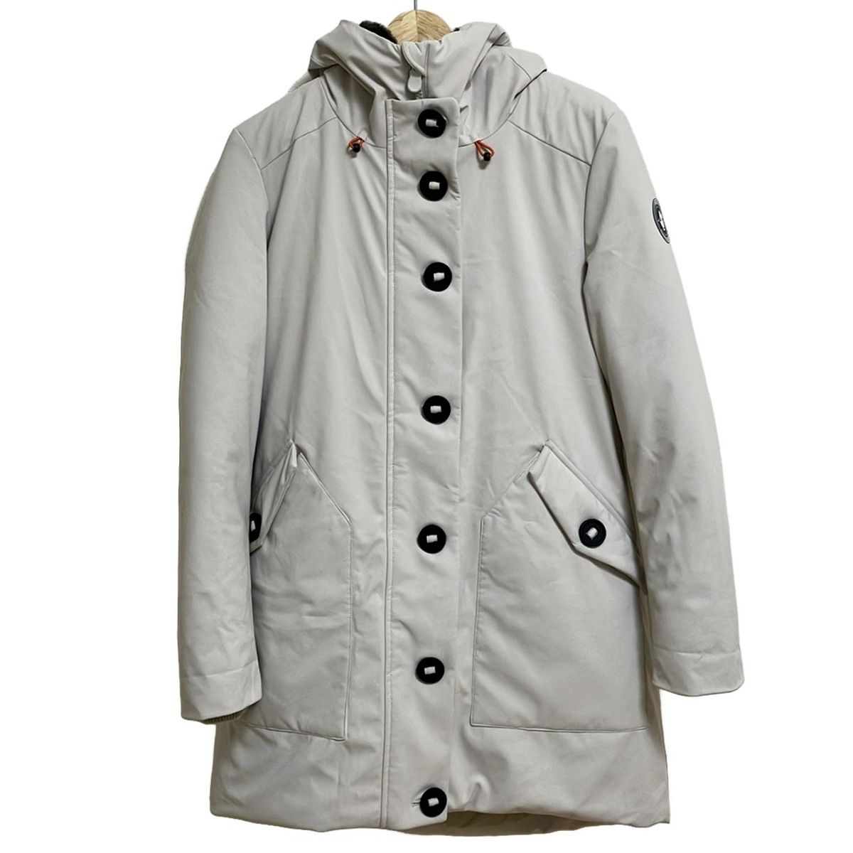 SAVE THE DUCK セイブザダック コート サイズS レディース - アイボリー 長袖 ジップアップ 中綿 冬