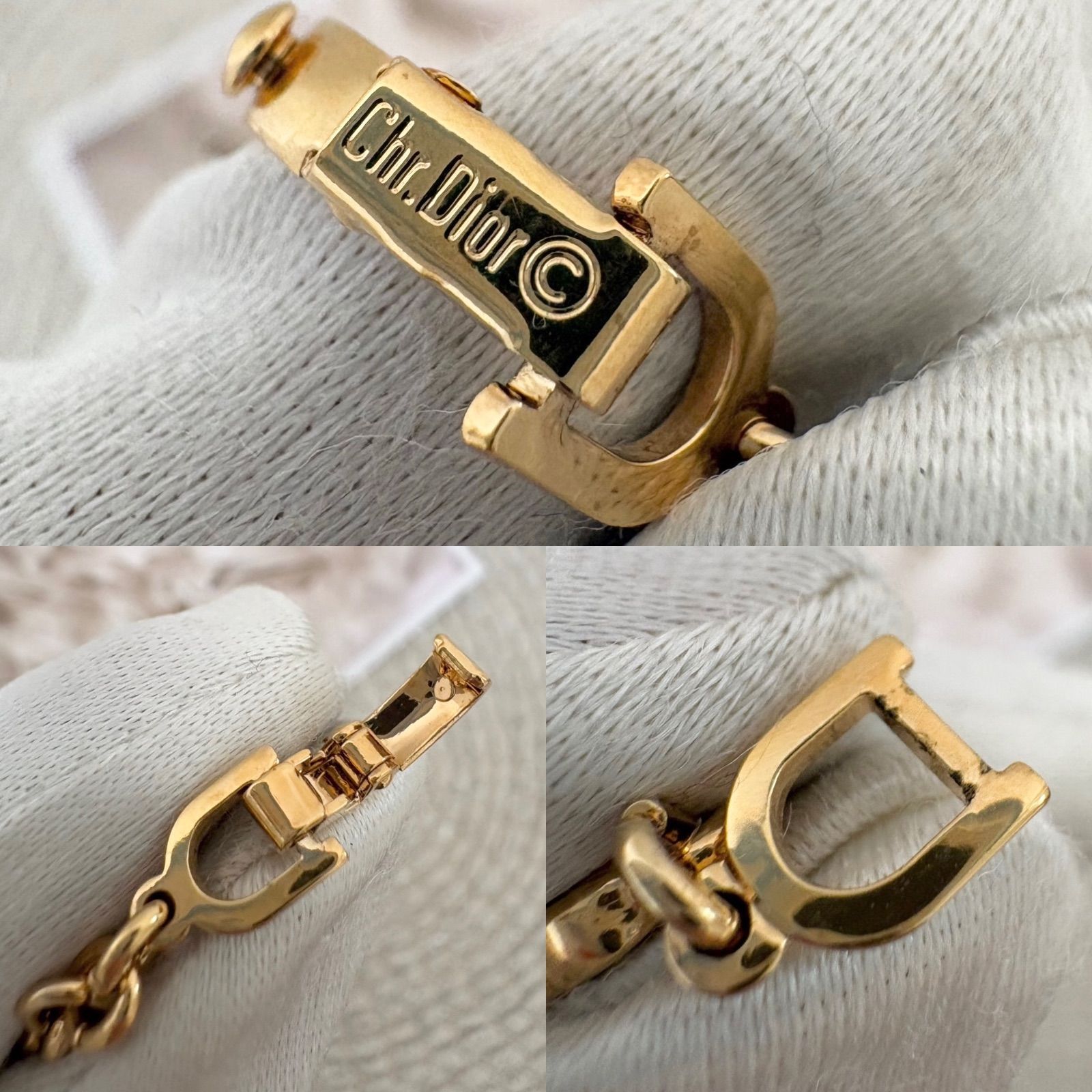 箱付き】【極美品】クリスチャンディオール ブレスレット CDロゴ