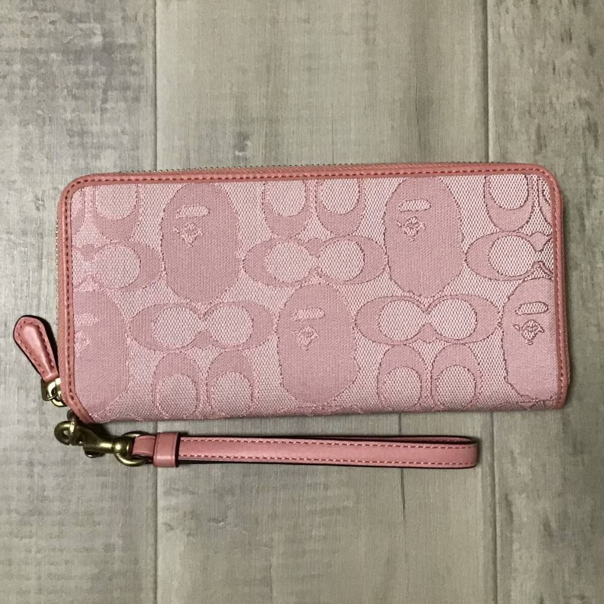 COACH × BAPE PHONE WALLET Pink a bathing ape エイプ ベイプ ア