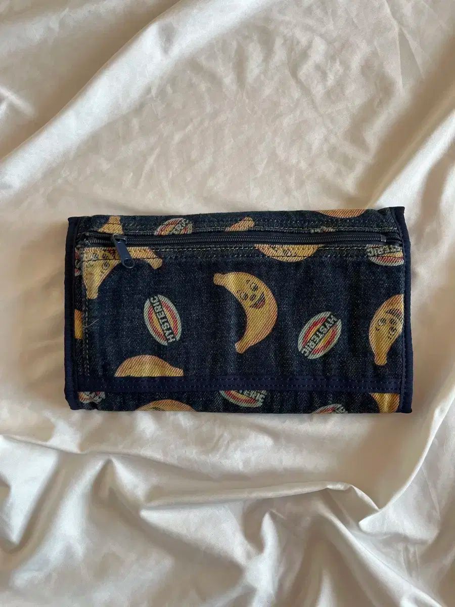 HYSTERIC GLAMOUR ヒステリックグラマー 青いアーカイブ 笑うバナナ BANANA デニム 長財布 ウォレット