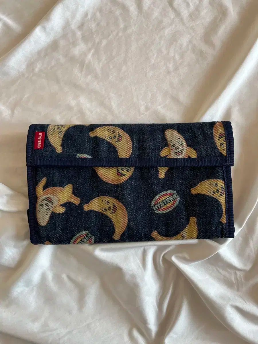 HYSTERIC GLAMOUR ヒステリックグラマー 青いアーカイブ 笑うバナナ BANANA デニム 長財布 ウォレット