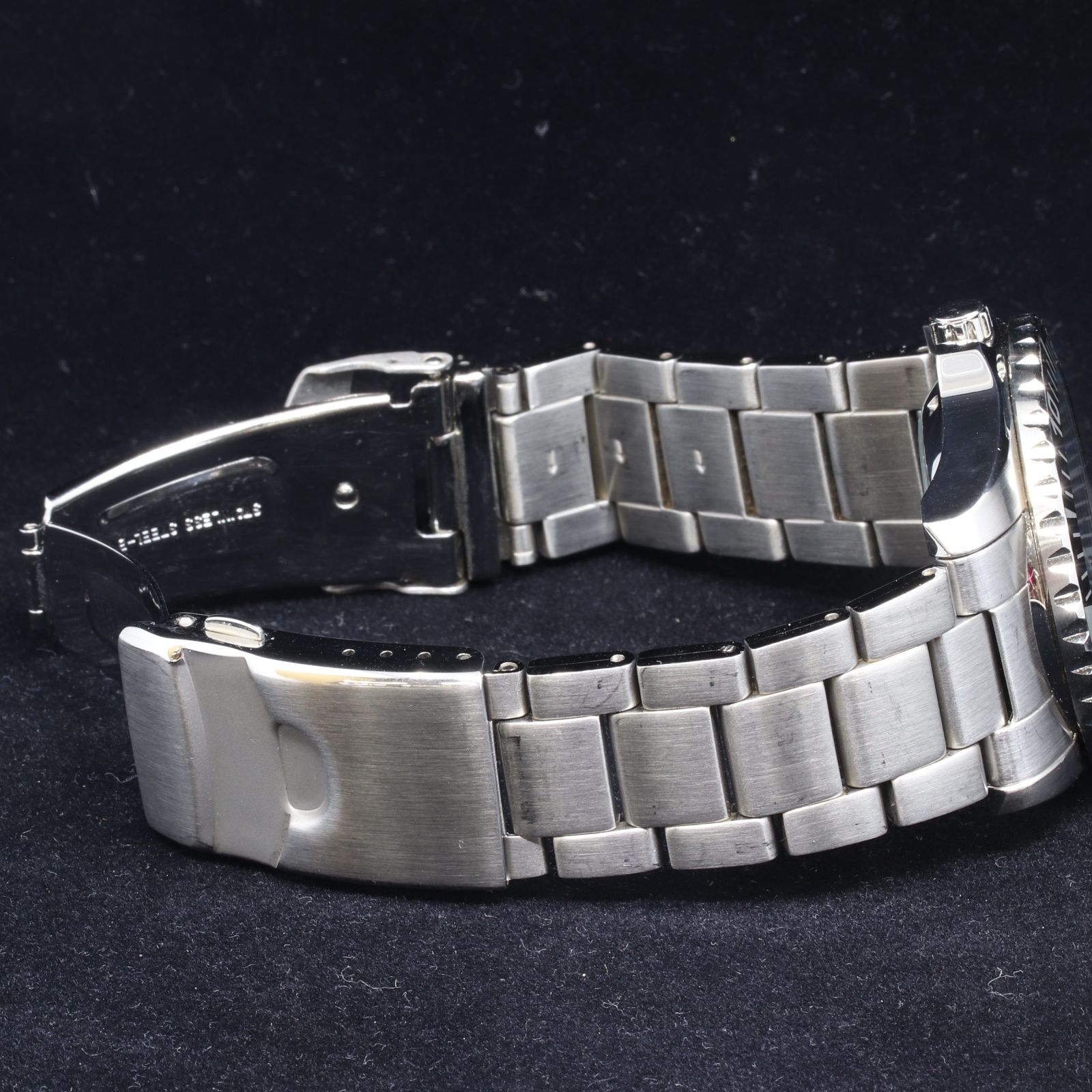  SEIKO セイコー5 スポーツ 腕時計 自動巻き ダイバー ウニ 7 S 36 03 C 0 裏スケ メンズ ブラック文字盤 金属ベルト 時計