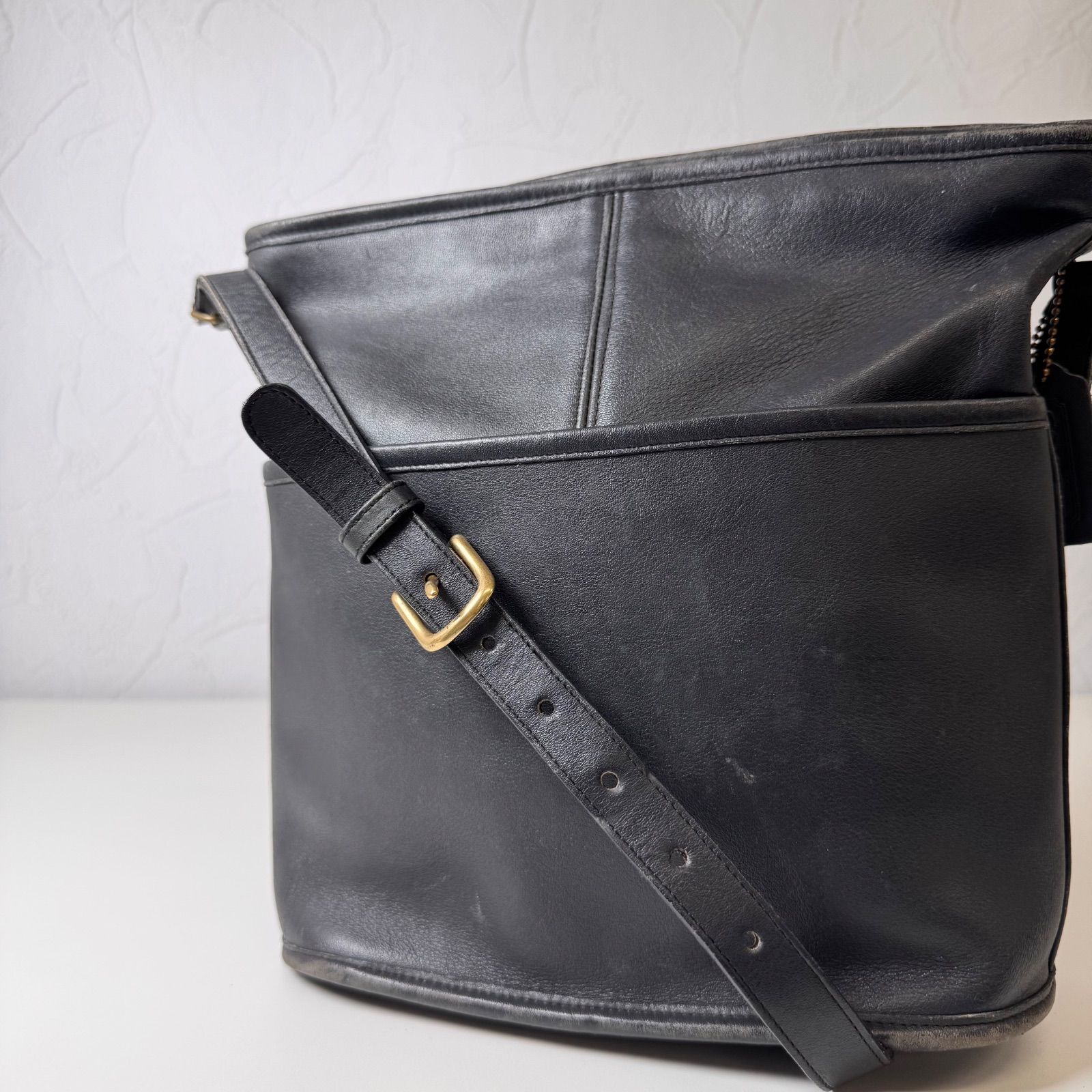 ✨Cランク COACH オールドコーチ ショルダーバッグ bag バケツ型 斜め