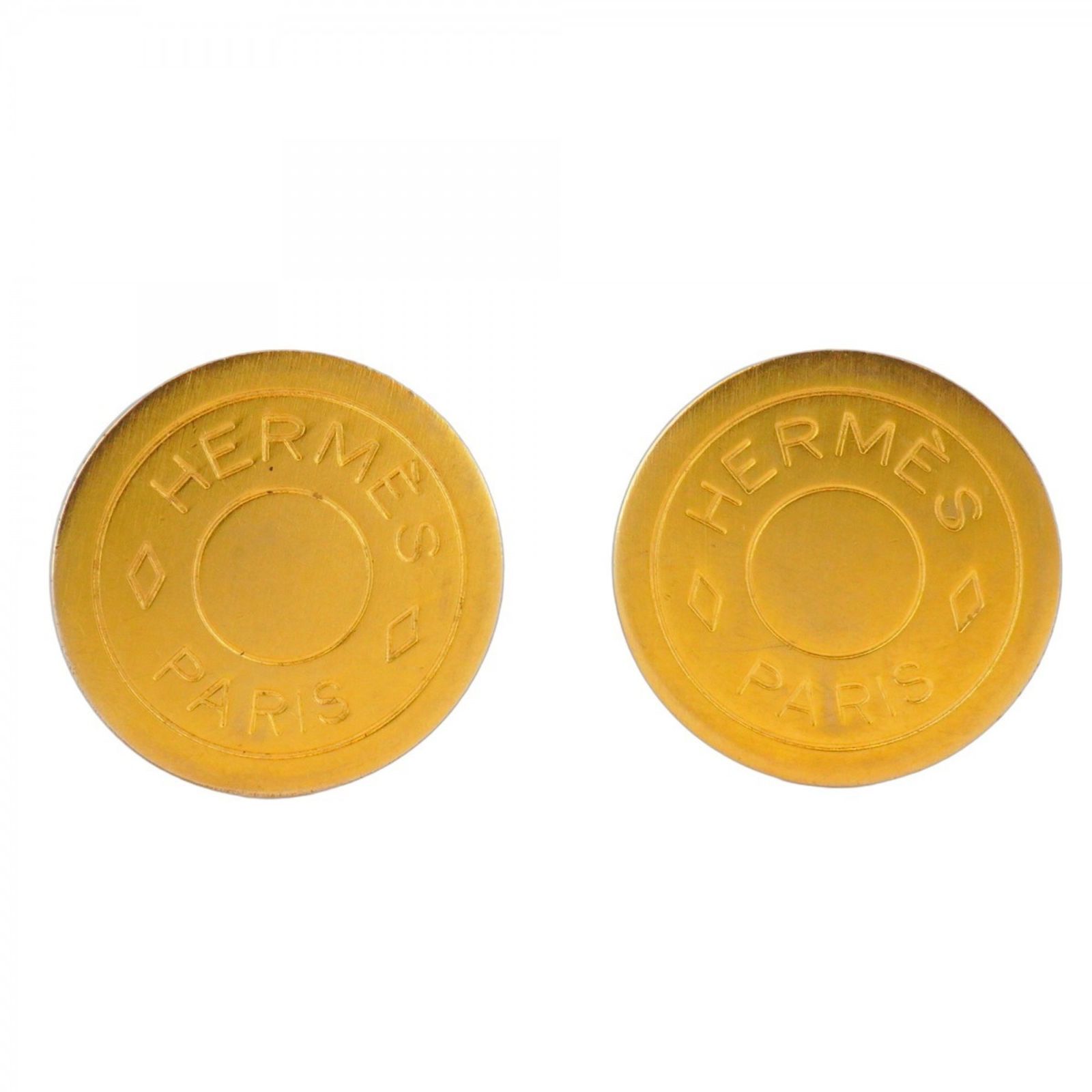 エルメス Hermes エルメス イヤリング セリエ サークル GPメッキ ゴールドレディース