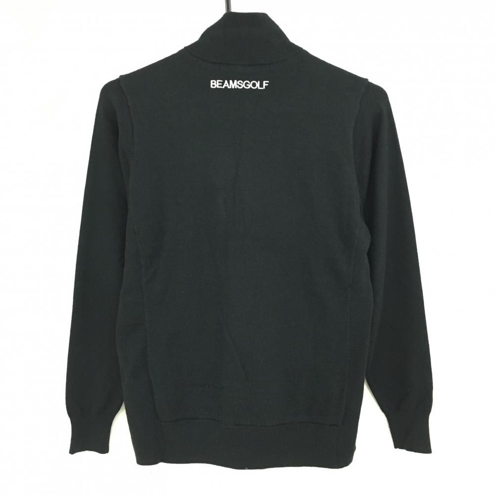 ビームスゴルフ 中綿ニットジャケット ネイビー 前身頃中綿 レディース M ゴルフウェア BEAMS GOLF