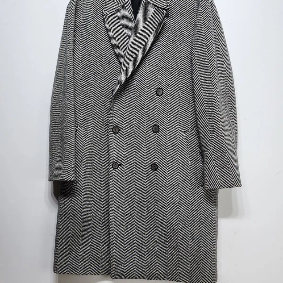 キンロックアンダーソン ANDERSSON ヘリンボーン ダブルコート L