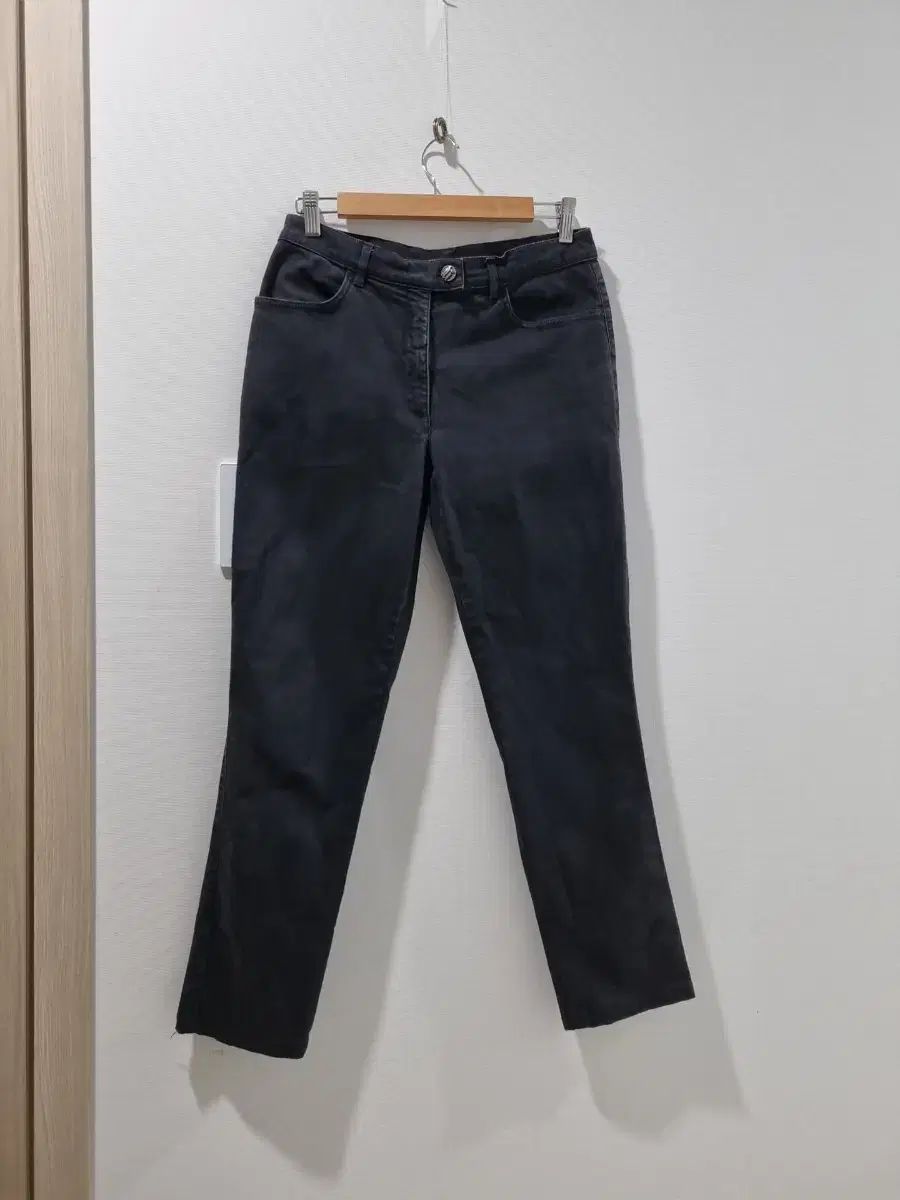 ヴェルサーチェ Classic ブラック コットン パンツ