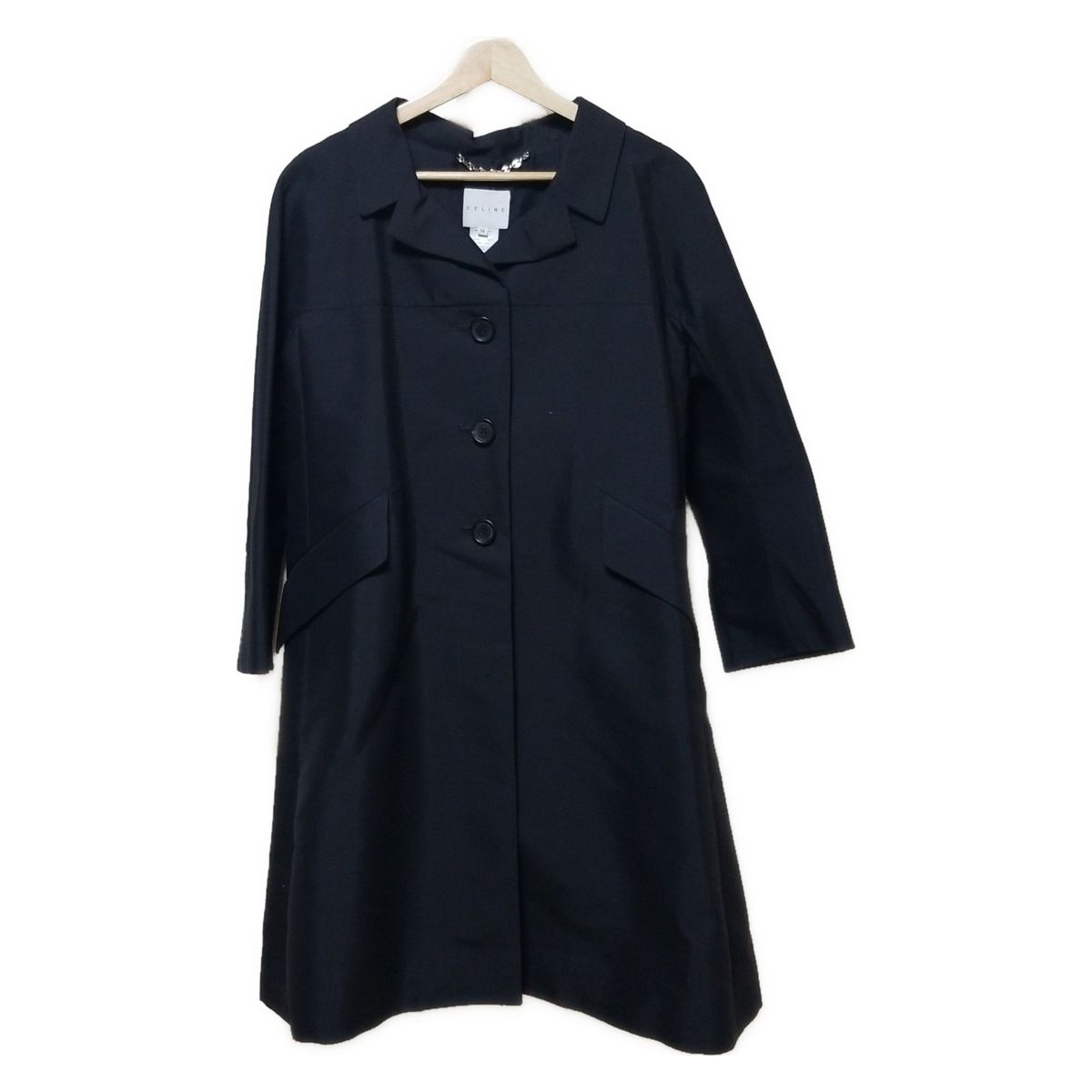CELINE セリーヌ コート サイズ38 M レディース - 黒 長袖 春 秋