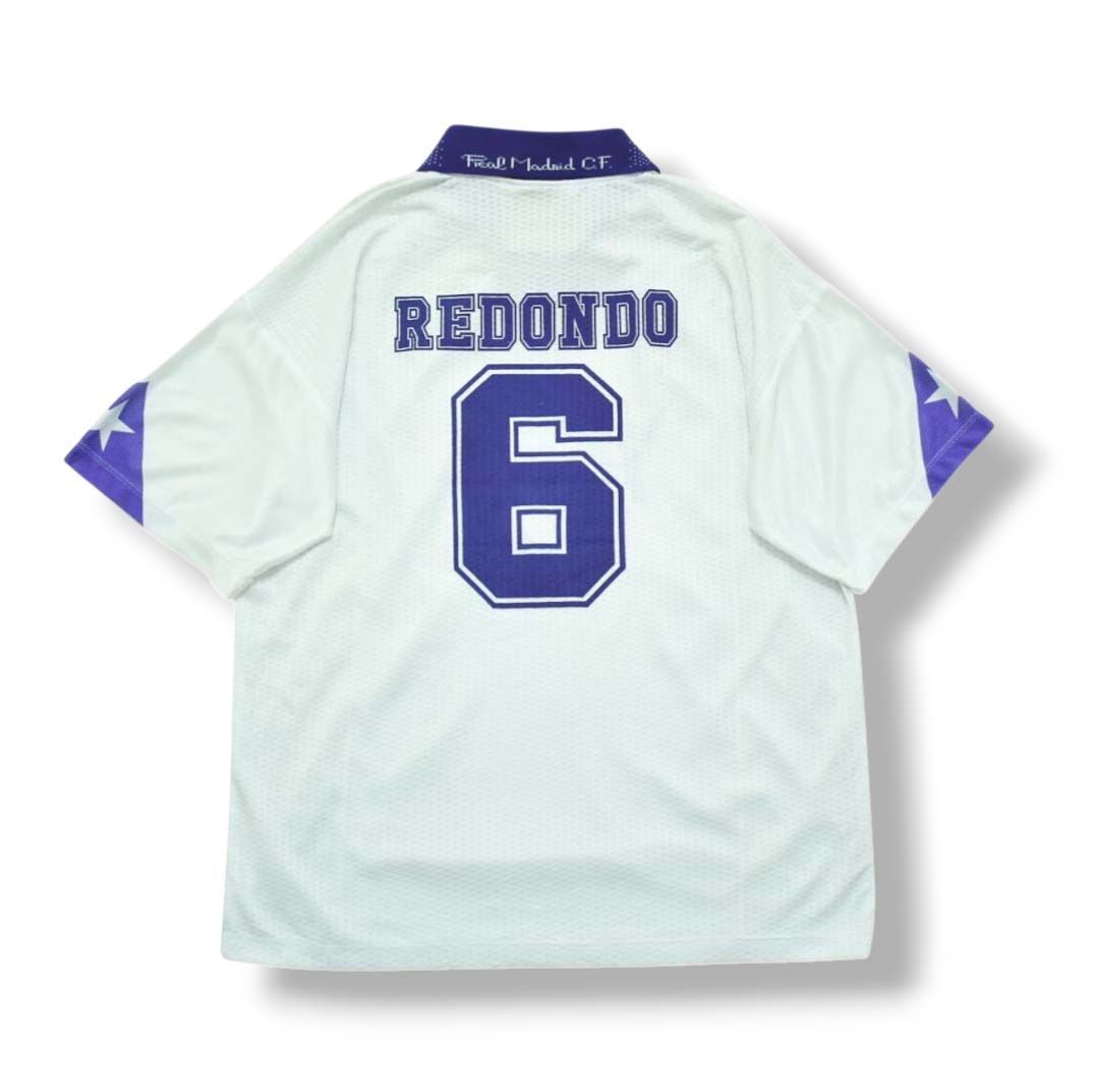 レアル・マドリード REDONDO 6 シャツ　レドンドReal Madrid FERNANDO REDONDO #6 Real Madrid Home 1998-2000 Custom-Made