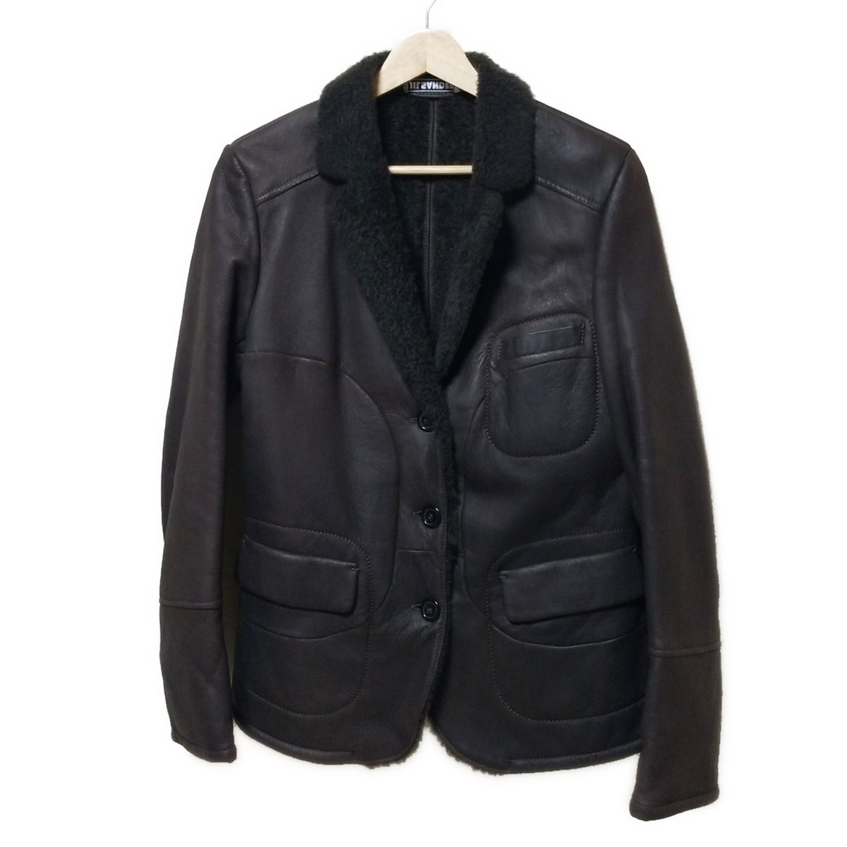 JILSANDER ジルサンダー コート サイズ38 S レディース - ダークブラウン 長袖 ムートン 冬